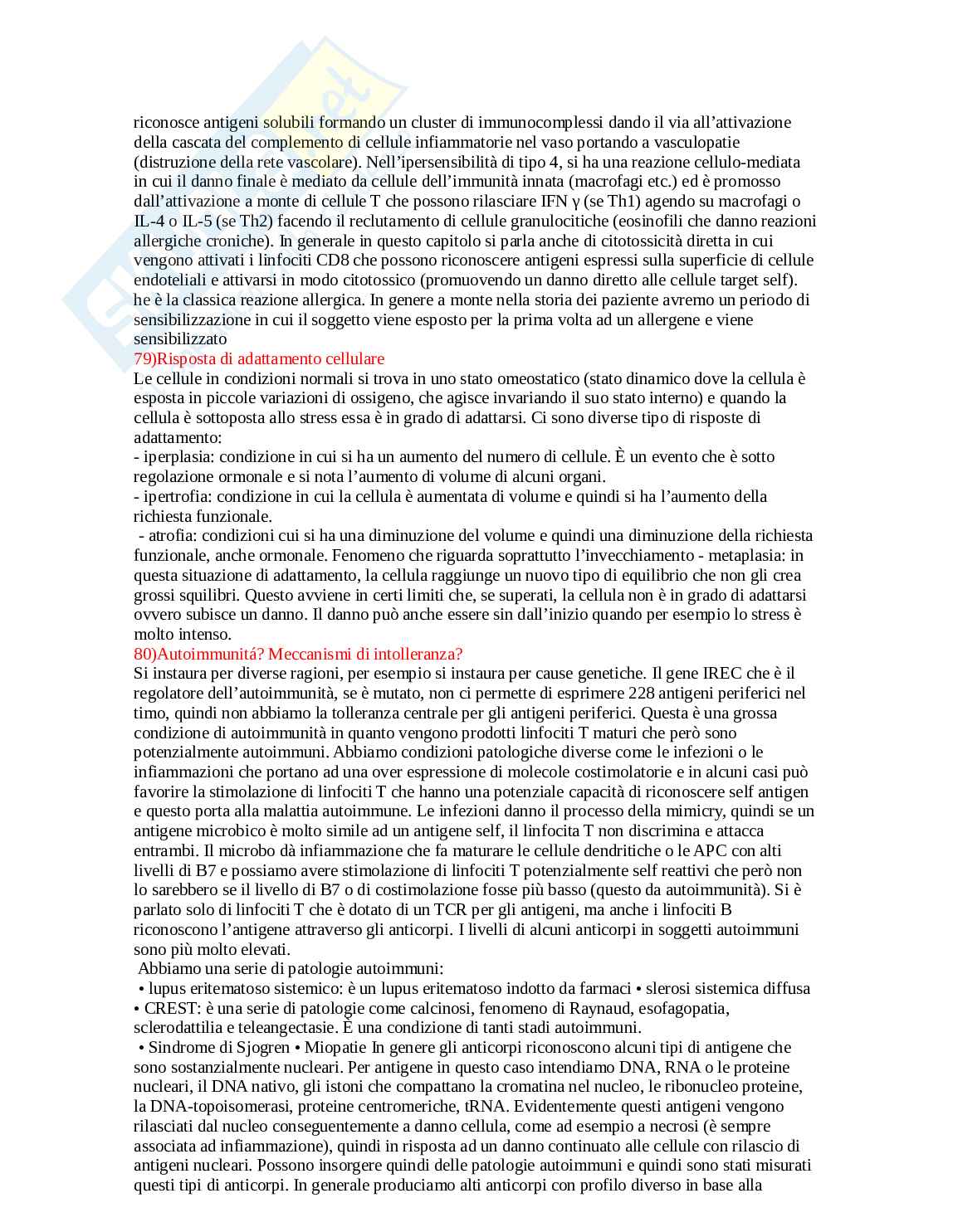 Domande Patologia, orale Pag. 31