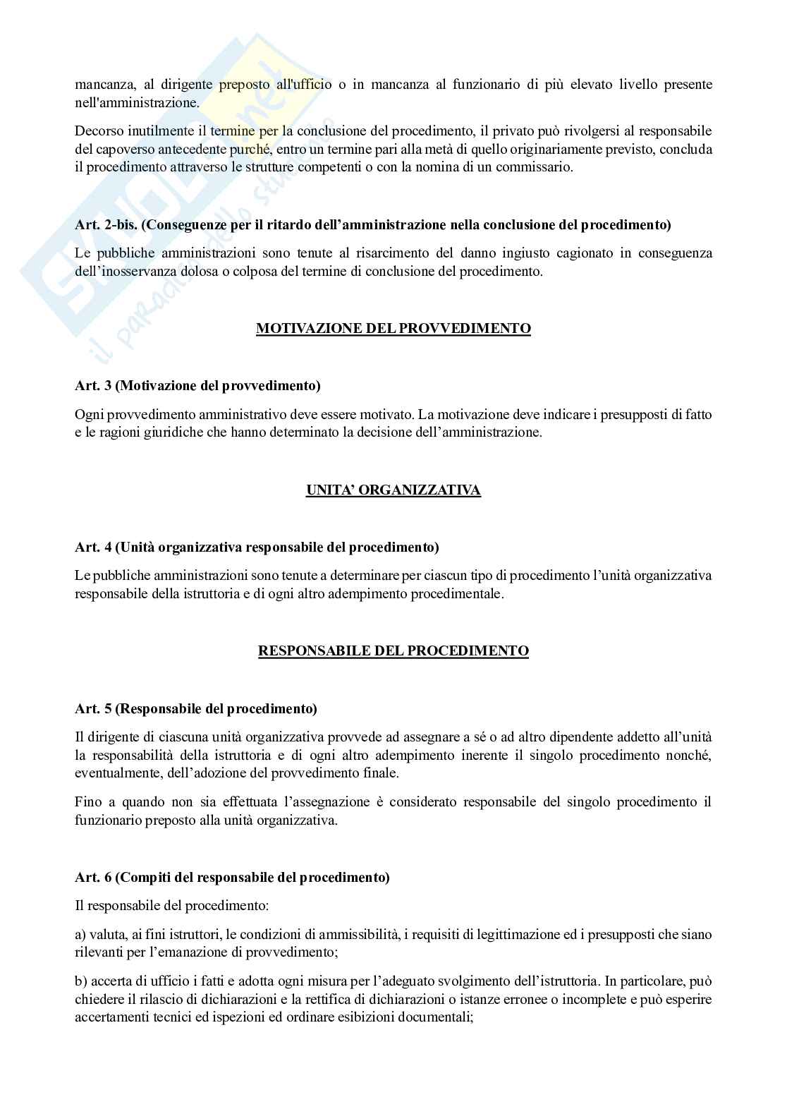 L. 241/1990 - Procedimento amministrativo e diritto di accesso  Pag. 2