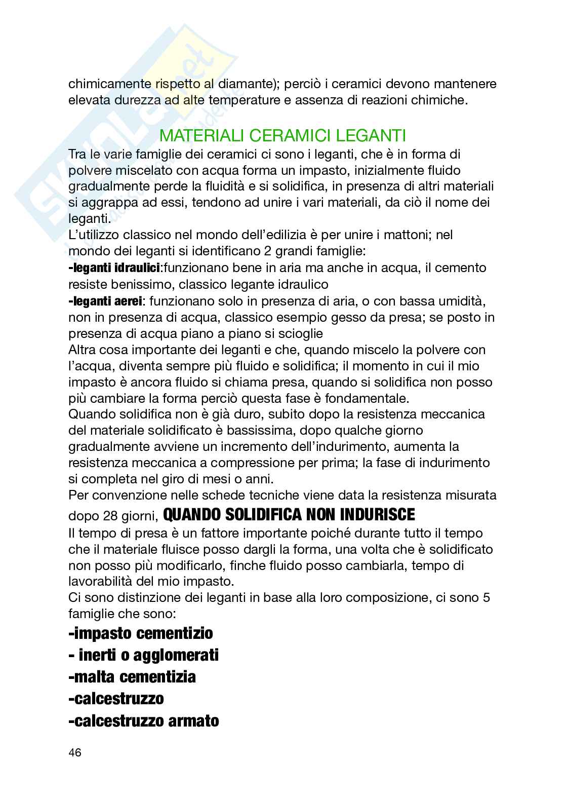Prima parte di Scienza e tecnologia dei materiali Pag. 46