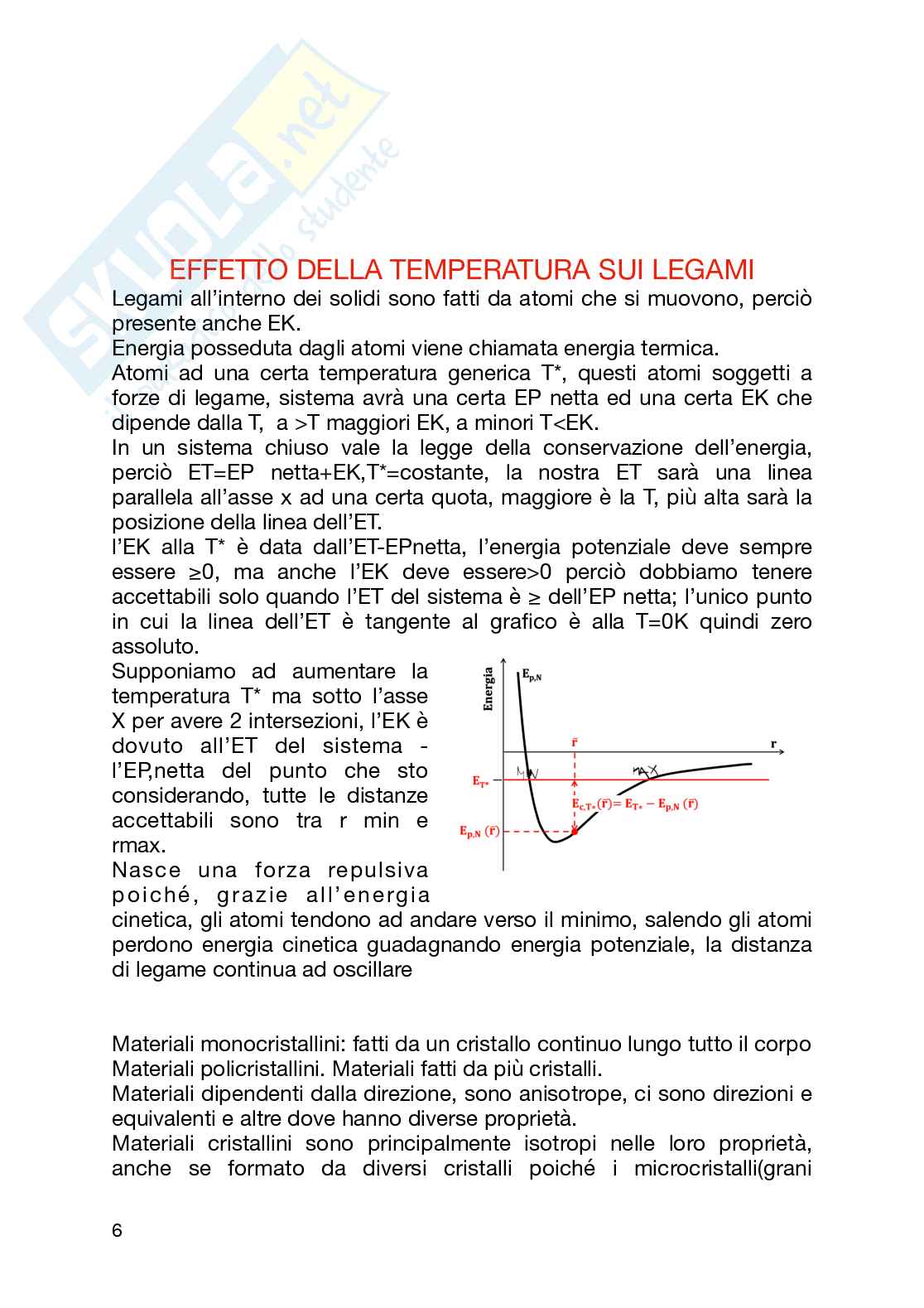 Prima parte di Scienza e tecnologia dei materiali Pag. 6
