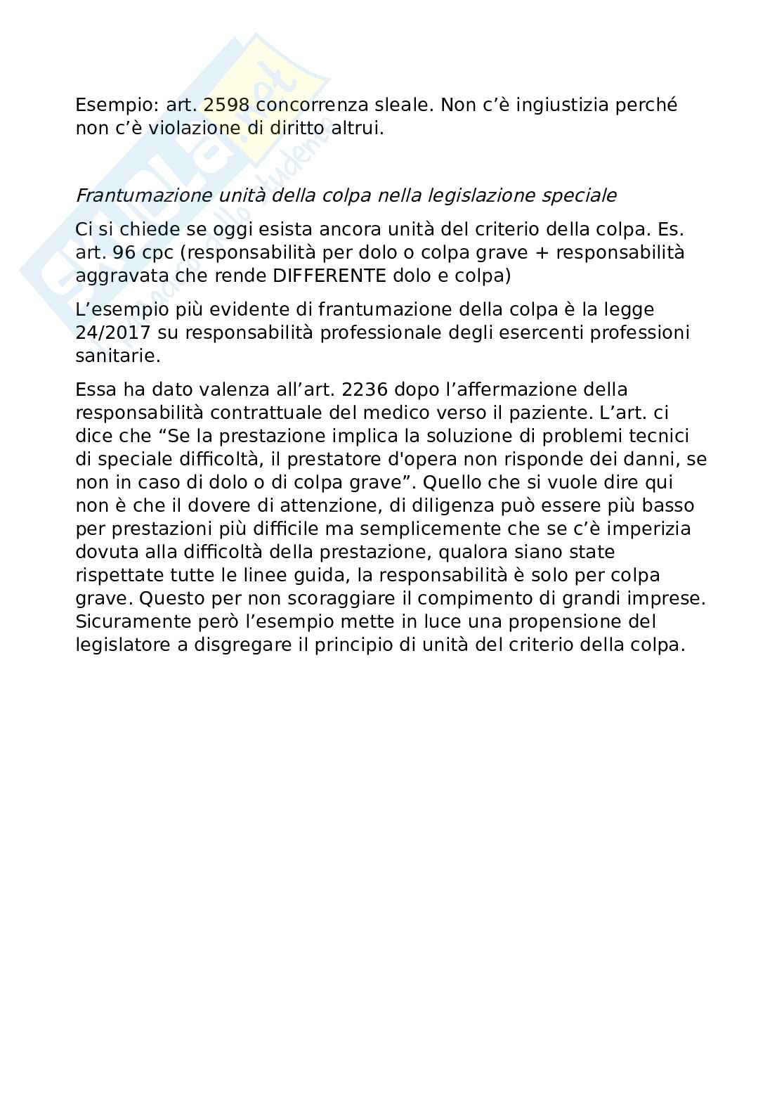Riassunto esame Diritto civile, Prof. Lionzo Andrea, libro consigliato La responsabilità civile, Carlo Castronovo Pag. 16