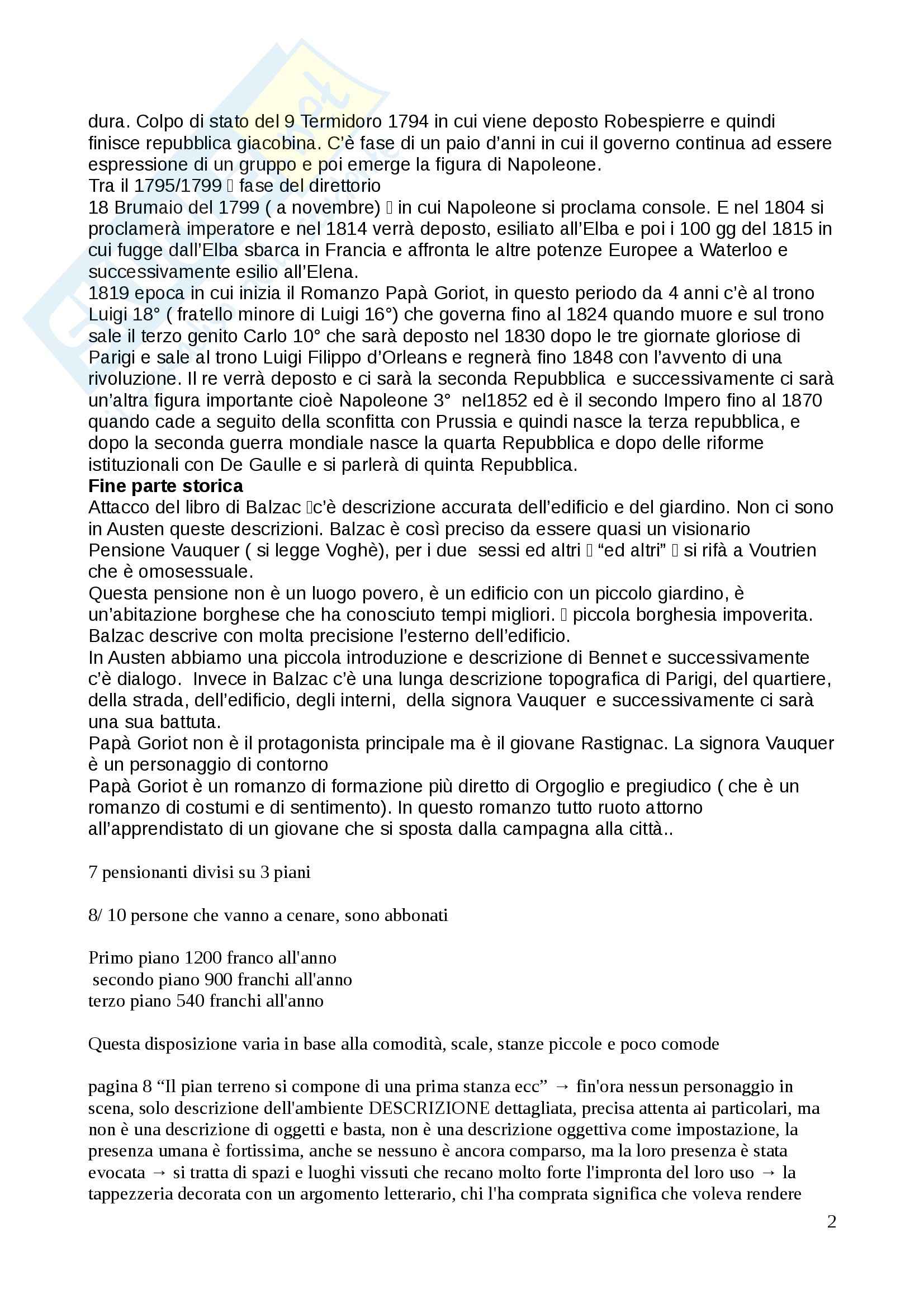 Letteratura italiana - Papa Goriot Pag. 2