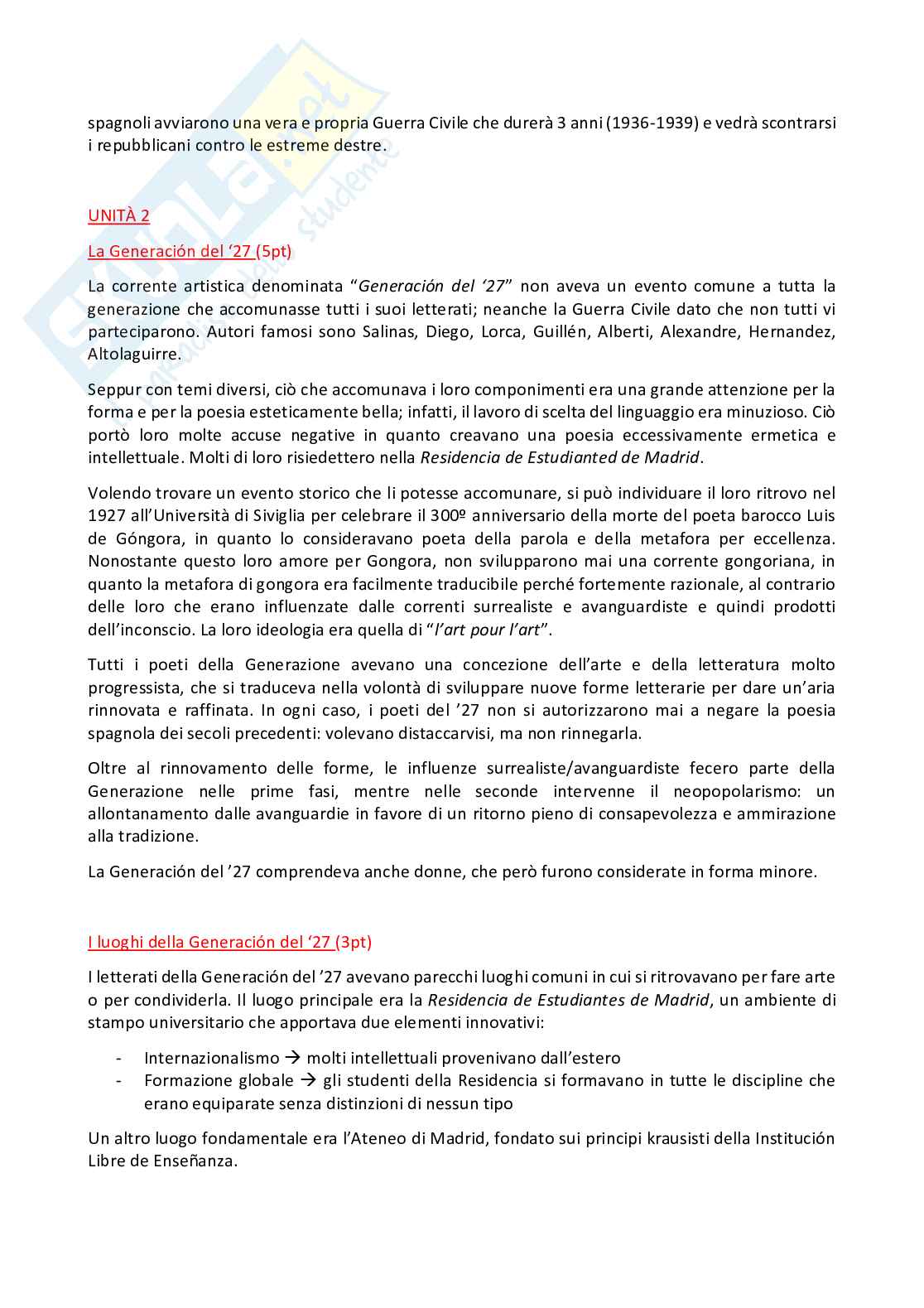Appunti di Cultura spagnola I (a.a. 21-22) Pag. 16