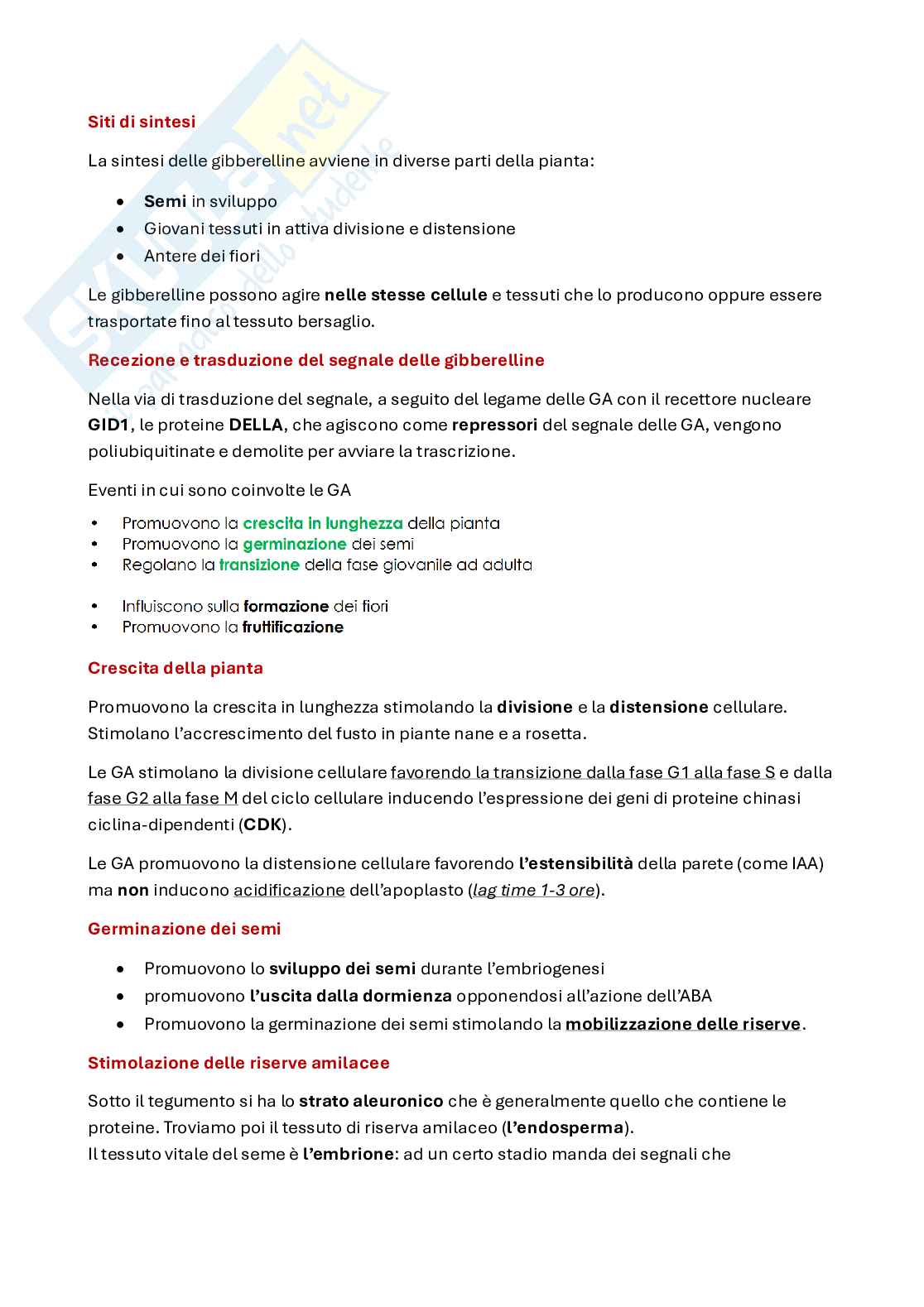 Fitoormoni delle piante Pag. 6