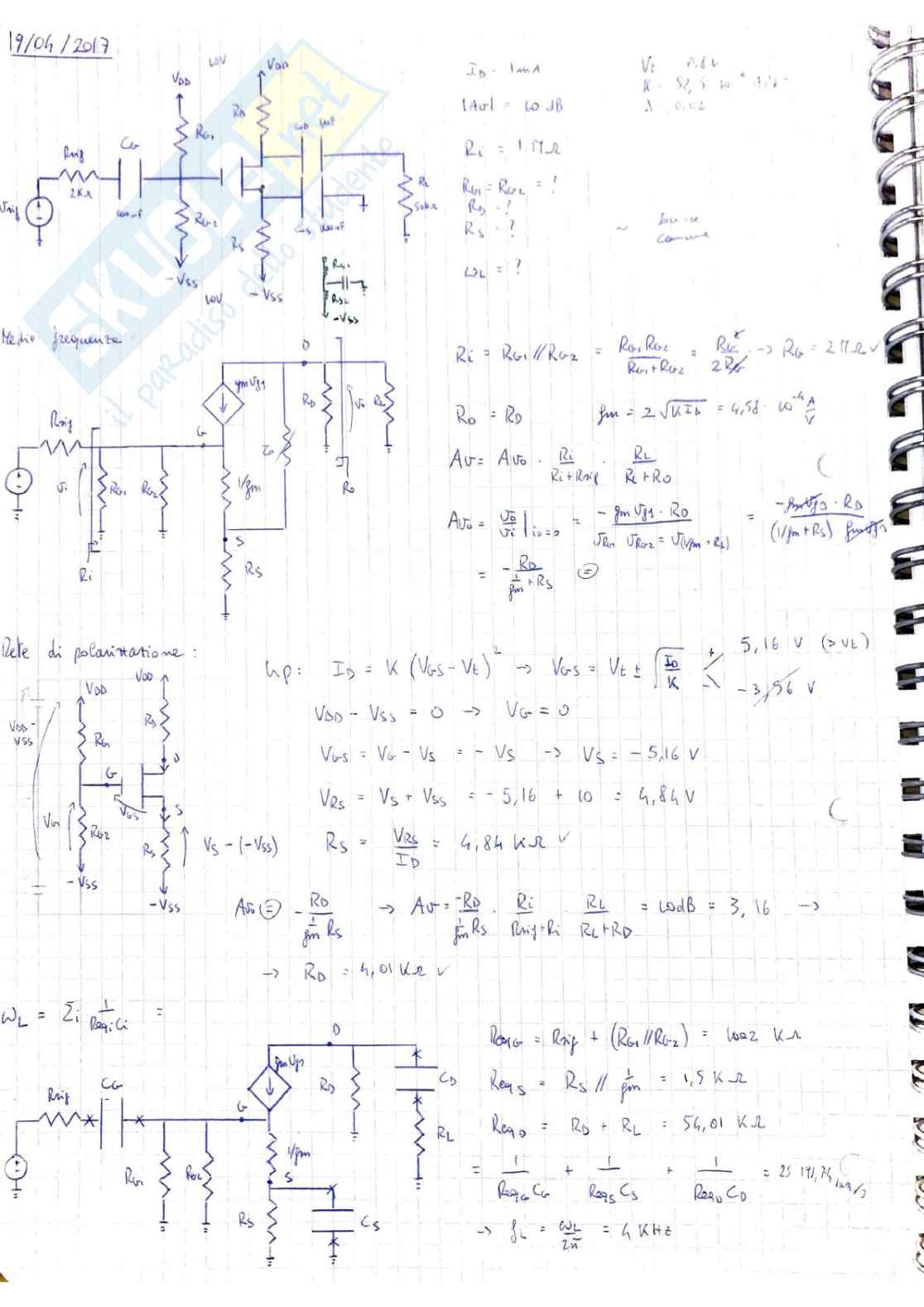 Elettronica - Esercizi Pag. 16