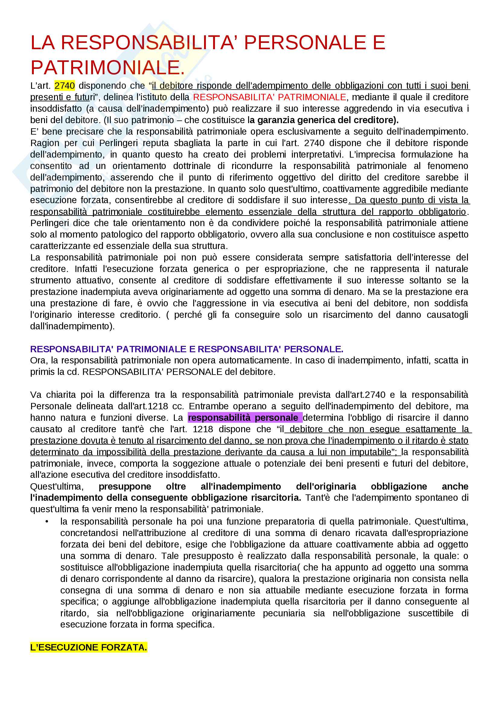 Mezzi Di Conservazione Della Garanzia Patrimoniale