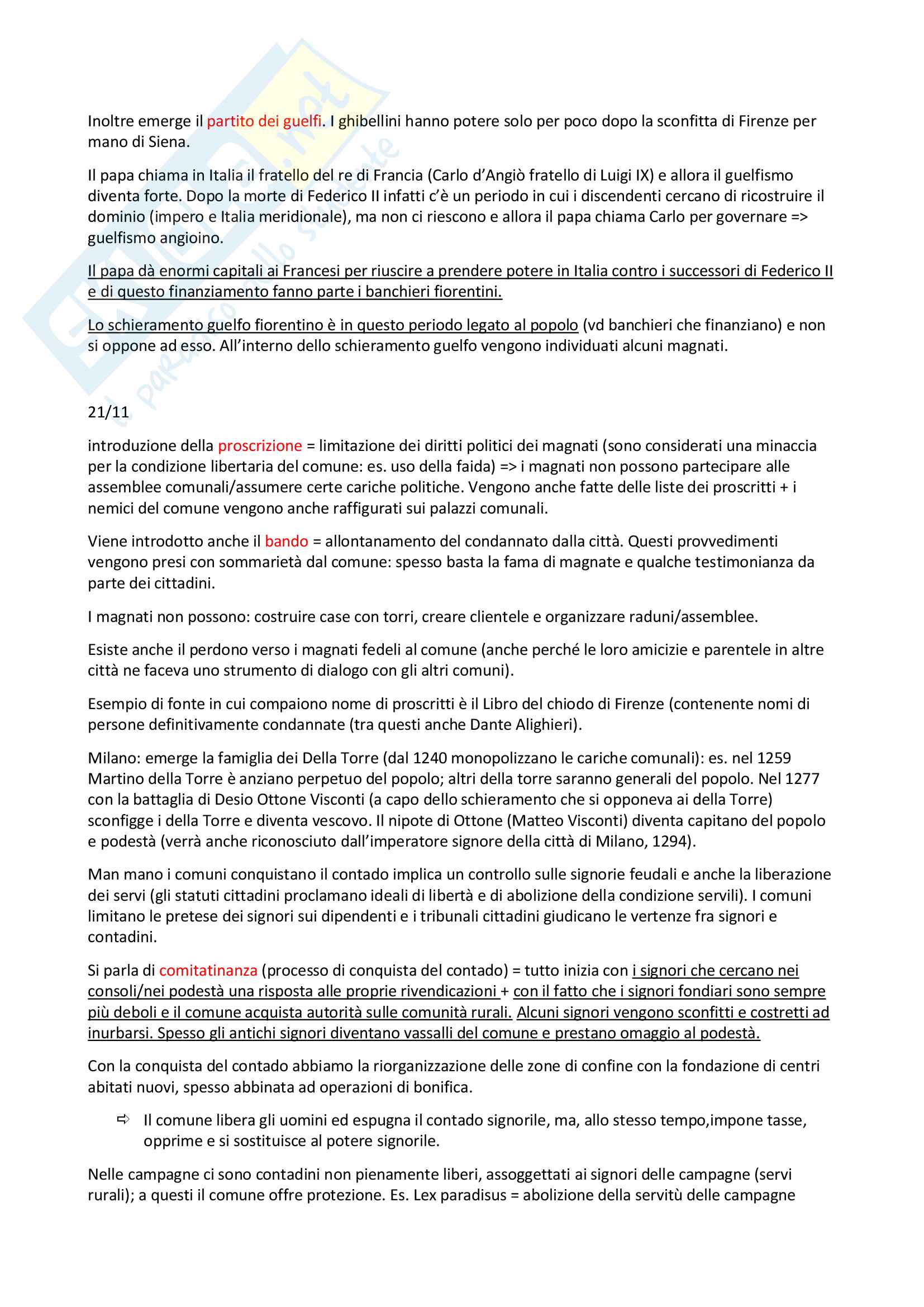 Il medioevo: società, economia, politica e cultura (appunti 9 cfu) Pag. 76