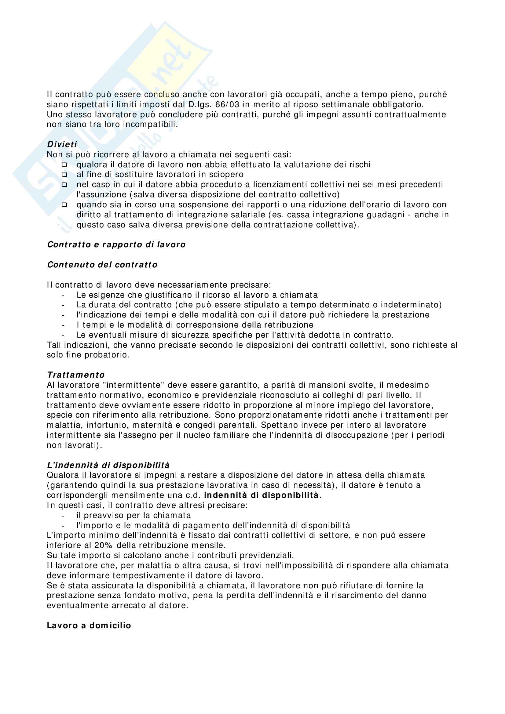 Riassunto esame Diritto del Lavoro, prof. Galantino Pag. 31
