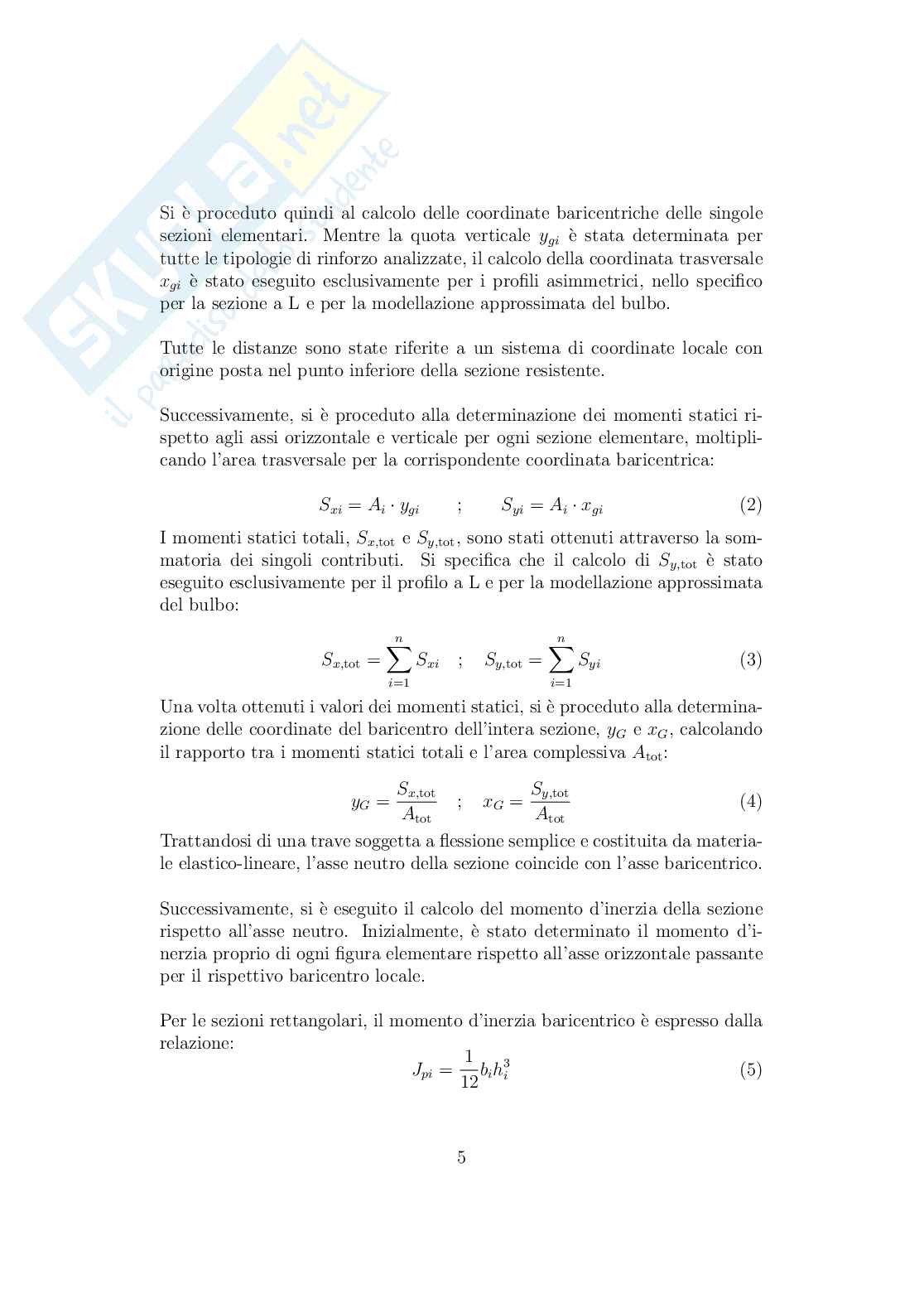 Relazione completa sulle Esercitazioni di Costruzioni navali 2 Pag. 6