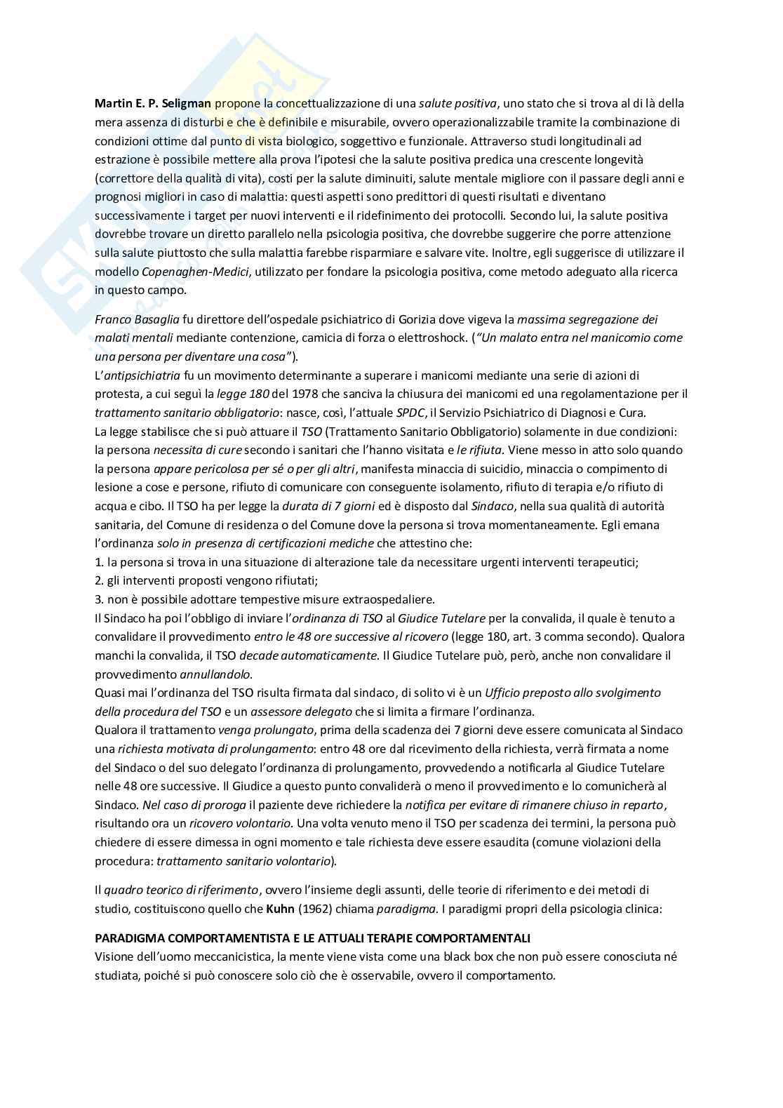 Appunti Psicologia clinica Pag. 2