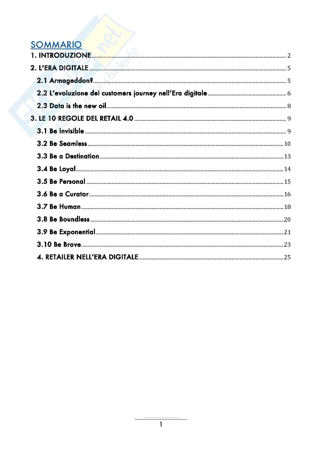 Riassunto esame Social media e comunicazione transmediale, Prof. Rossi Simone, libro consigliato Retail 4.0, Kotler, Stigliano Pag. 2