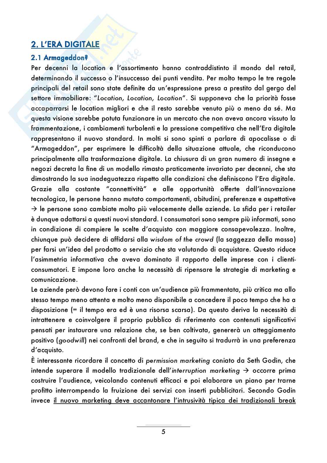 Riassunto esame Social media e comunicazione transmediale, Prof. Rossi Simone, libro consigliato Retail 4.0, Kotler, Stigliano Pag. 6