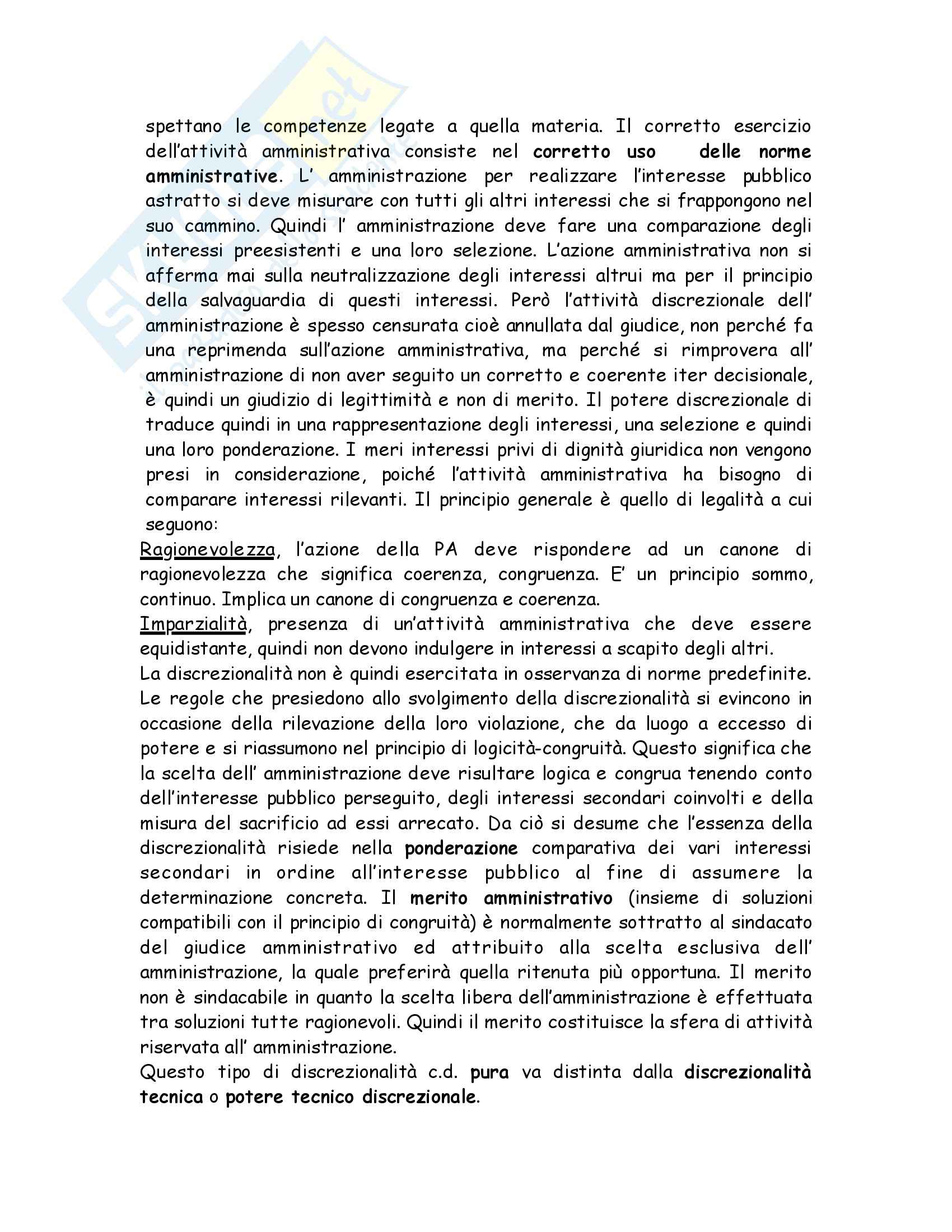 Riassunto esame Diritto, prof. Alì, libro consigliato Manuale di Diritto amministrativo, Casetta Pag. 31