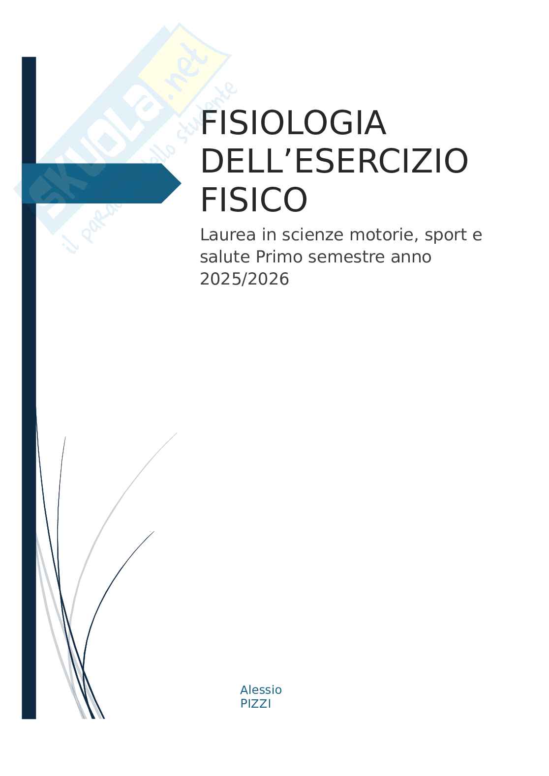Fisiologia dell'esercizio fisico Pag. 1