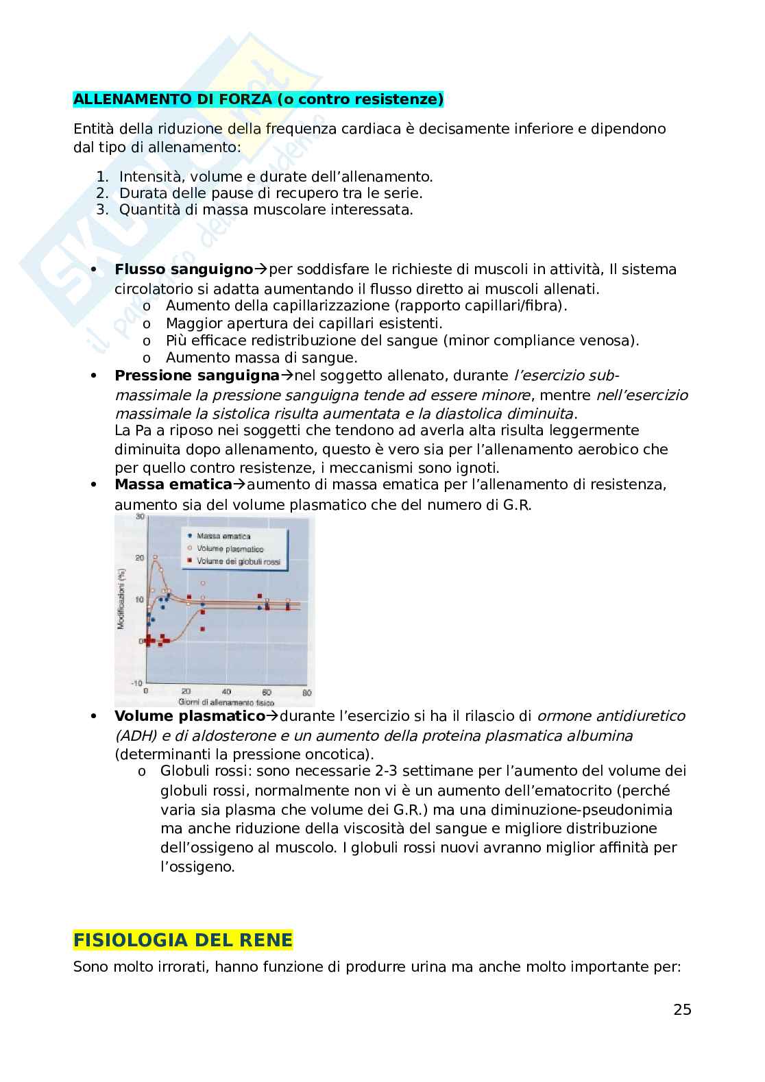 Fisiologia dell'esercizio fisico Pag. 26