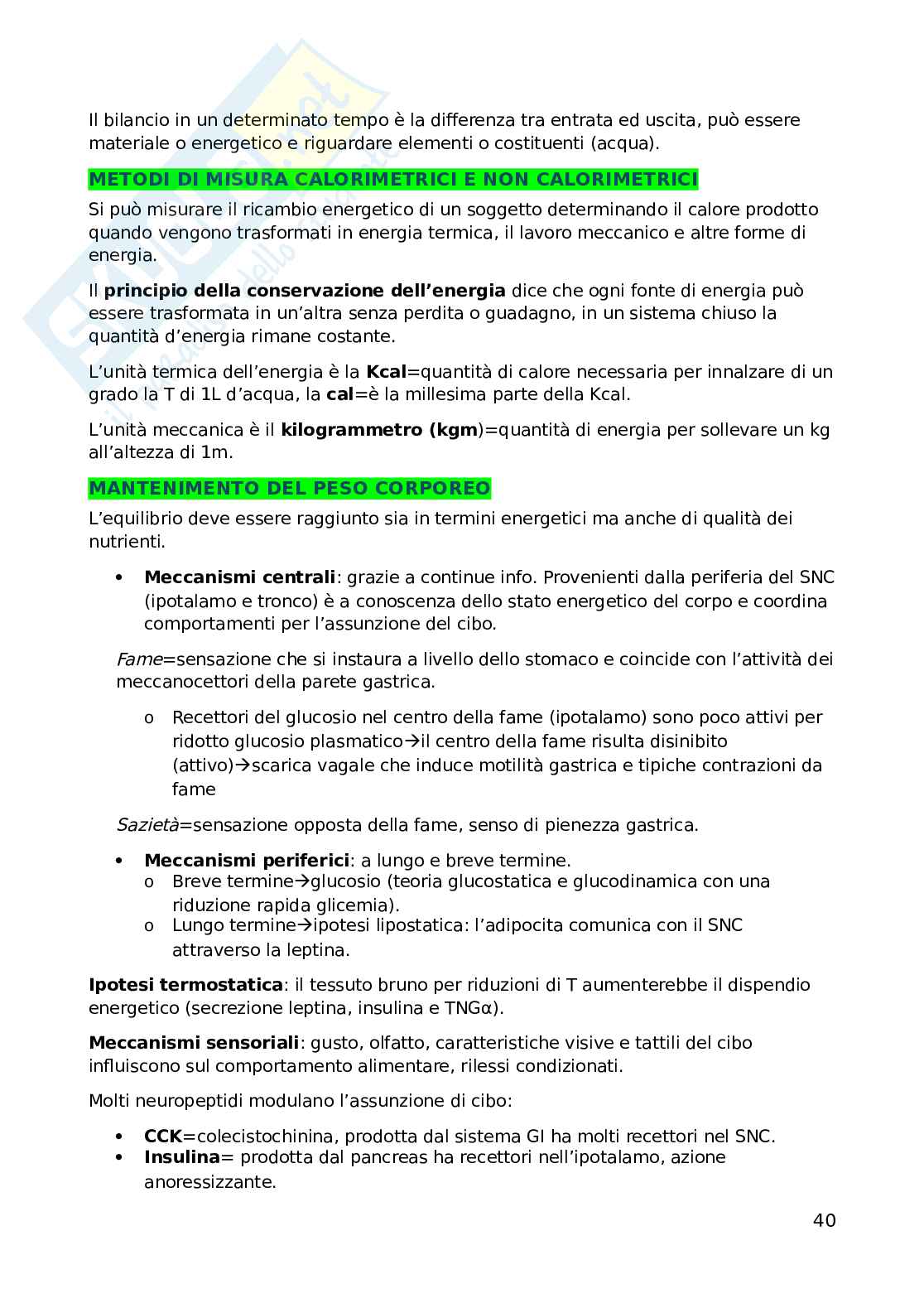 Fisiologia dell'esercizio fisico Pag. 41