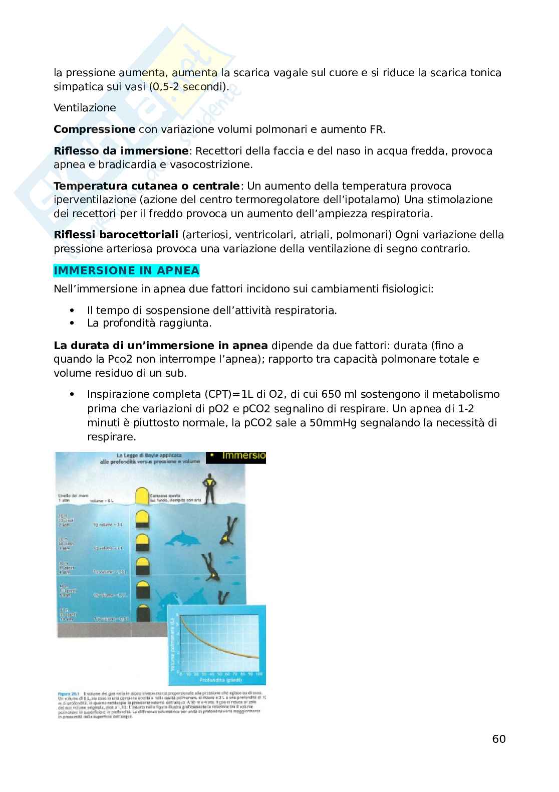 Fisiologia dell'esercizio fisico Pag. 61