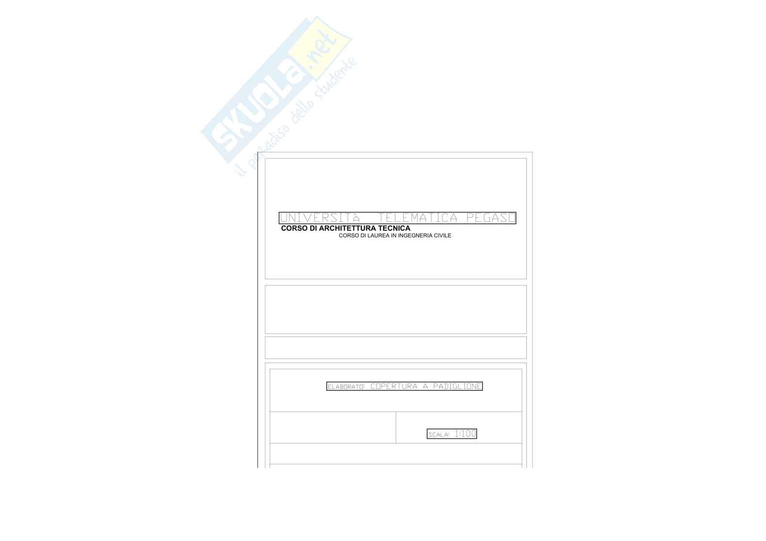 Architettura tecnica - Elaborato superato Pag. 1