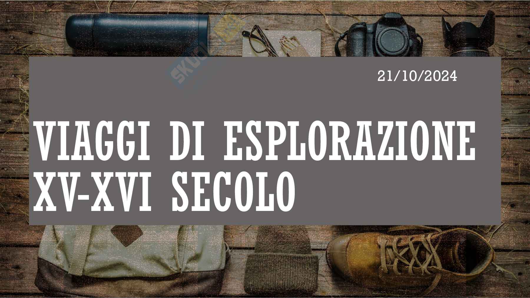 Schema di Storia moderna e contemporanea sulla scoperta dell'America Pag. 1