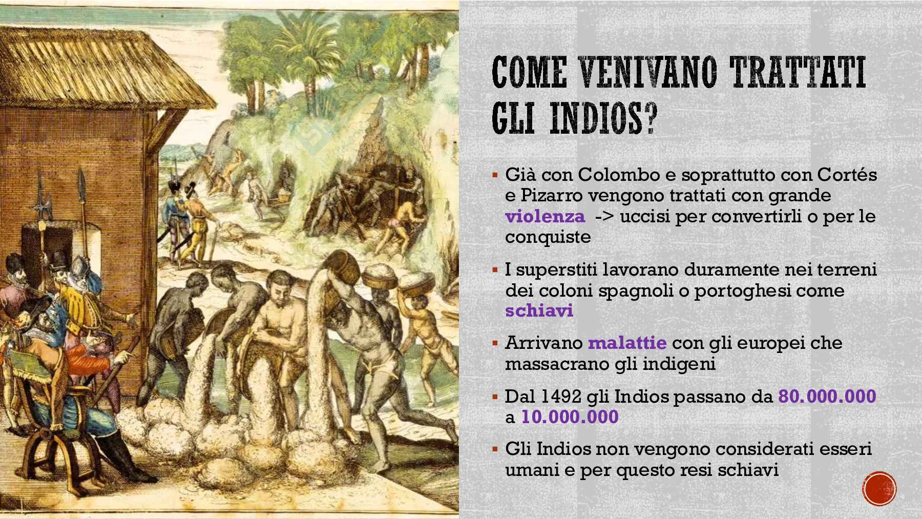 Schema di Storia moderna e contemporanea sulla scoperta dell'America Pag. 11