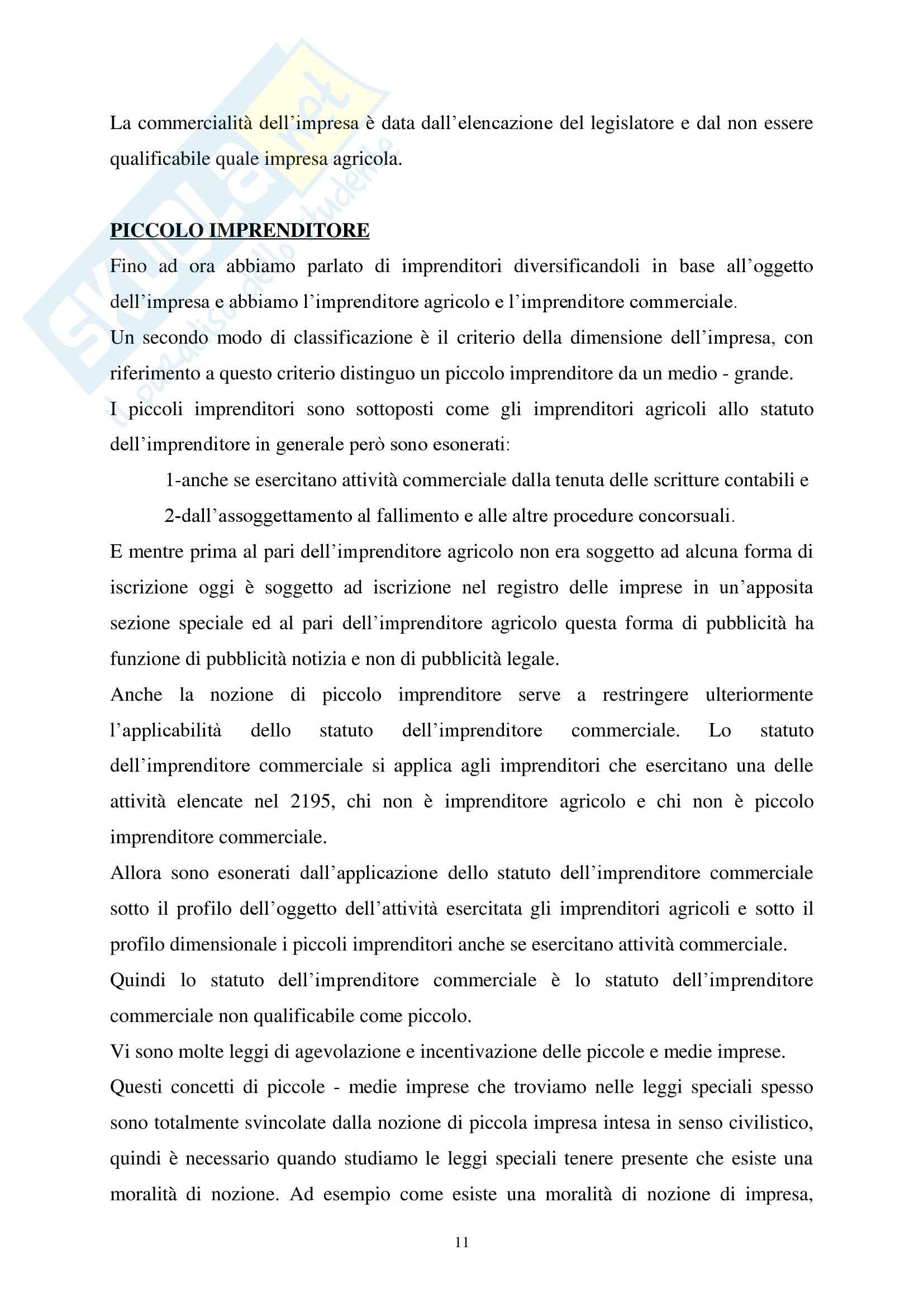 Diritto Commerciale - Riassunto esame, prof. Barcellona Pag. 11