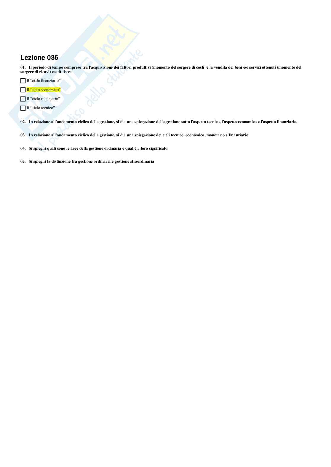 Paniere Economia aziendale Pag. 31