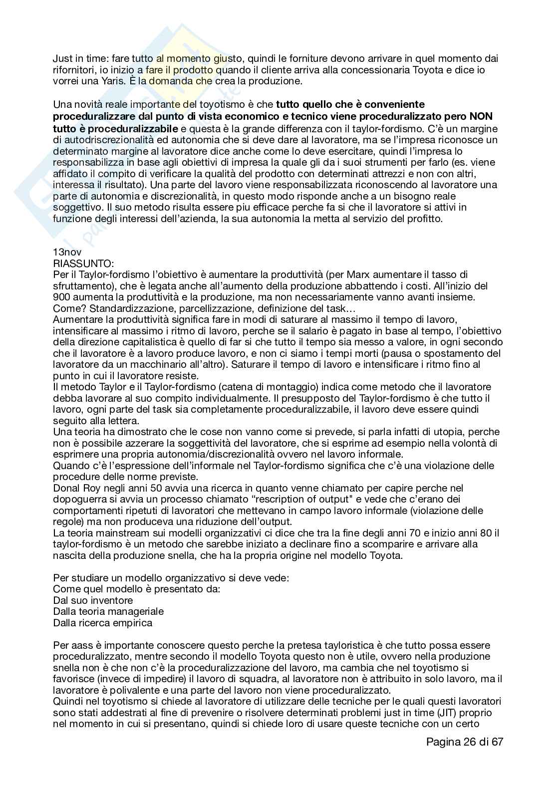 Appunti di Organizzazione del Servizio Sociale Pag. 26