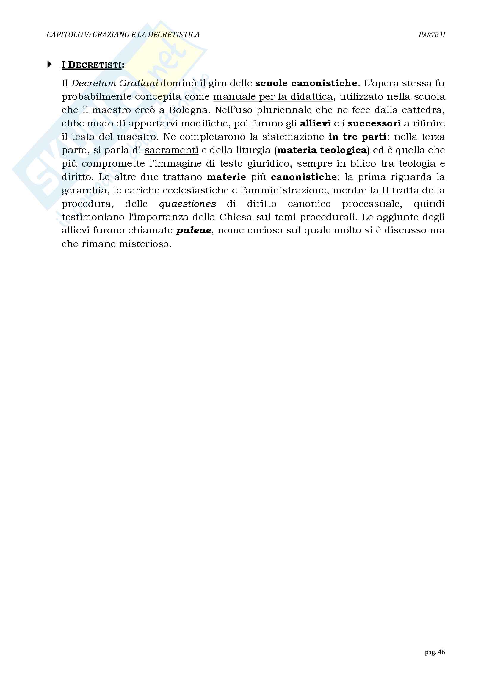 Riassunti esame Storia del Diritto Medievale, prof. Mezinger, libro consigliato Le grandi linee della storia giuridica medievale, Cortese Pag. 46