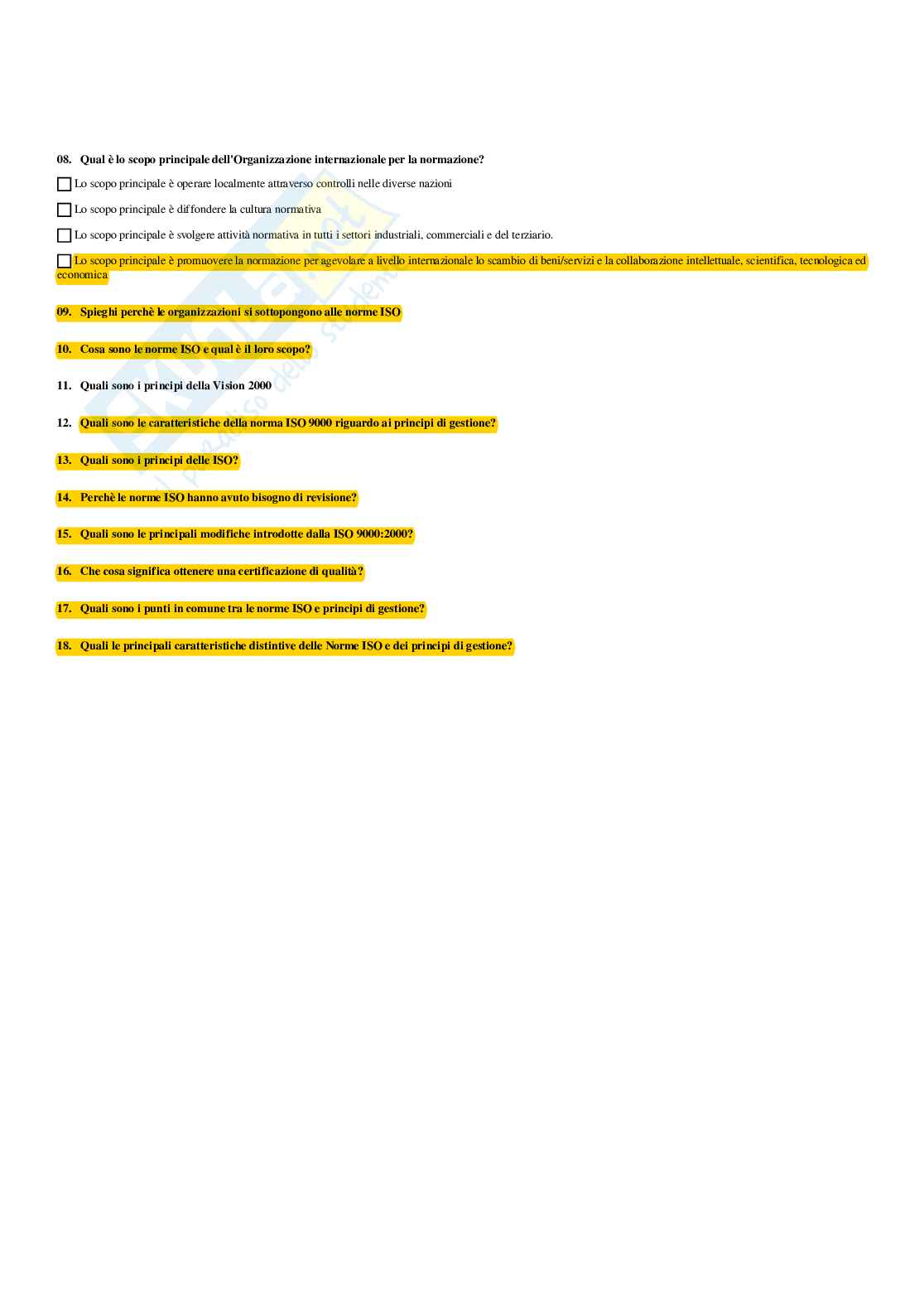 Paniere Progettazione, processi e comportamenti organizzativi - Risposte multiple - aggiornato (2026) Pag. 41