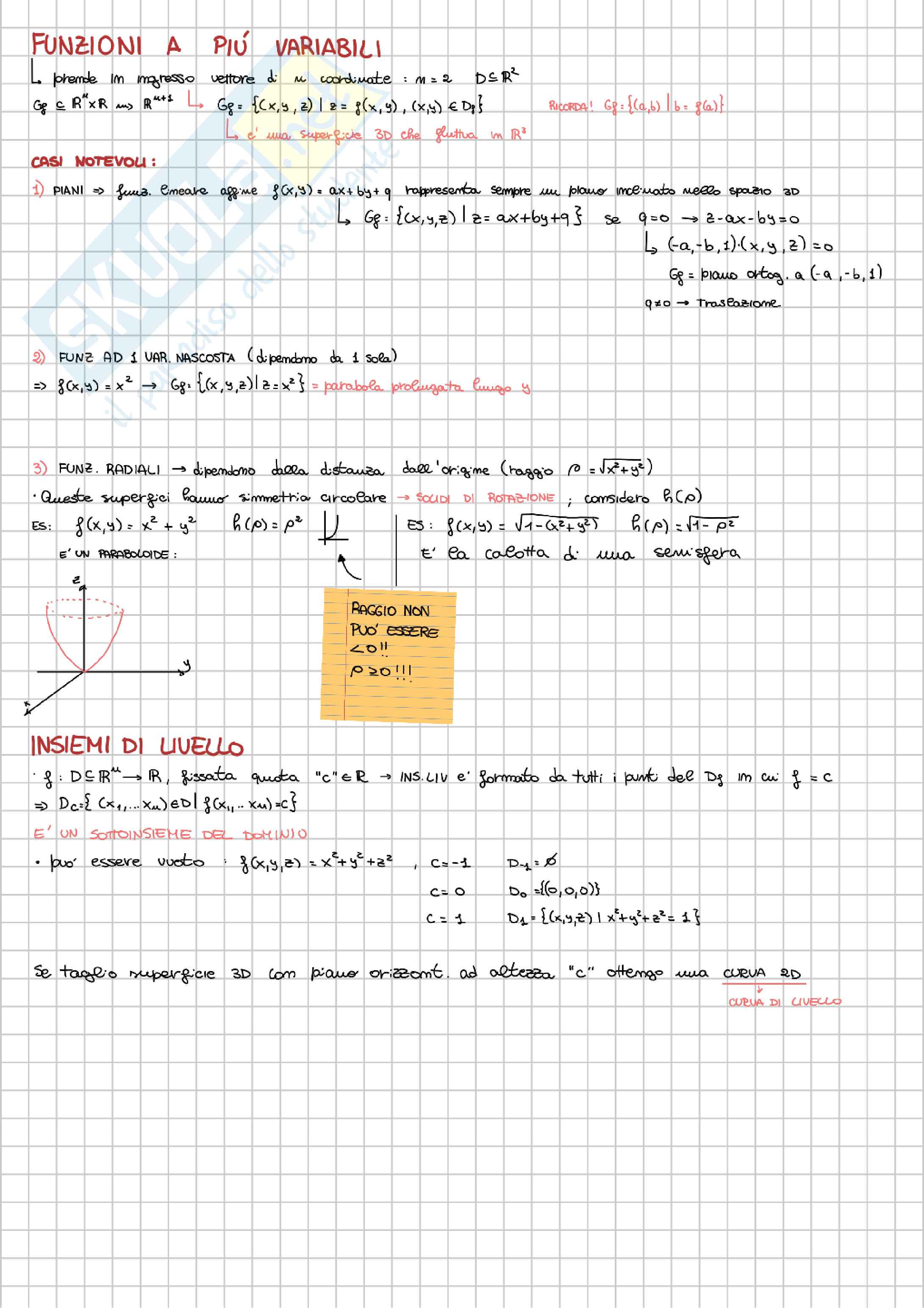 Analisi matematica 2 (Parte 1): dalle serie agli integrali multipli Pag. 11