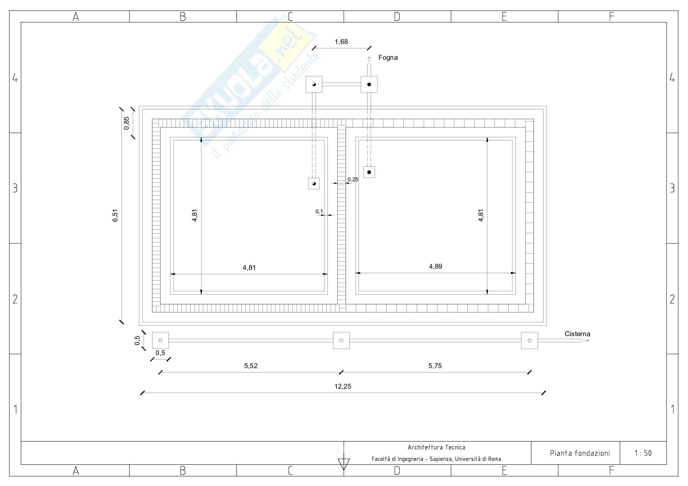 Esercitazione per l'esame di Architettura tecnica Pag. 2