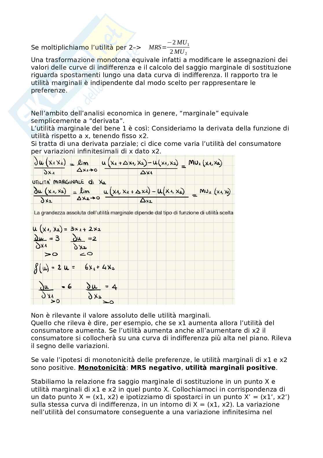 Riassunto esame Microeconomia, Prof. Busetto Francesca, libro consigliato Microeconomia , Varian Pag. 26