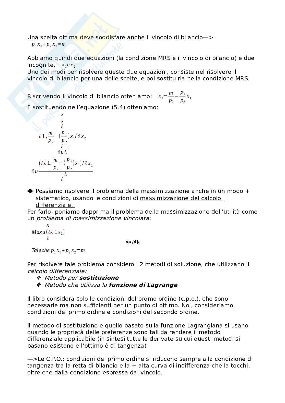 Riassunto esame Microeconomia, Prof. Busetto Francesca, libro consigliato Microeconomia , Varian Pag. 36