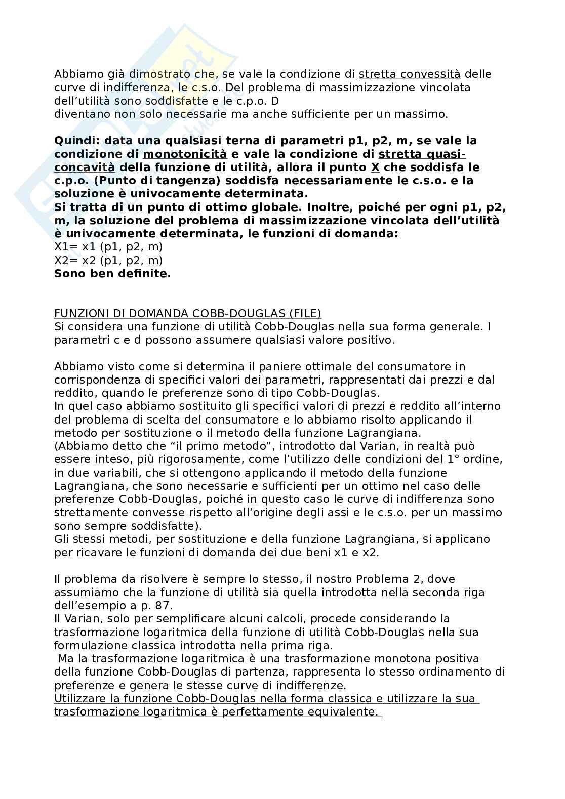 Riassunto esame Microeconomia, Prof. Busetto Francesca, libro consigliato Microeconomia , Varian Pag. 51