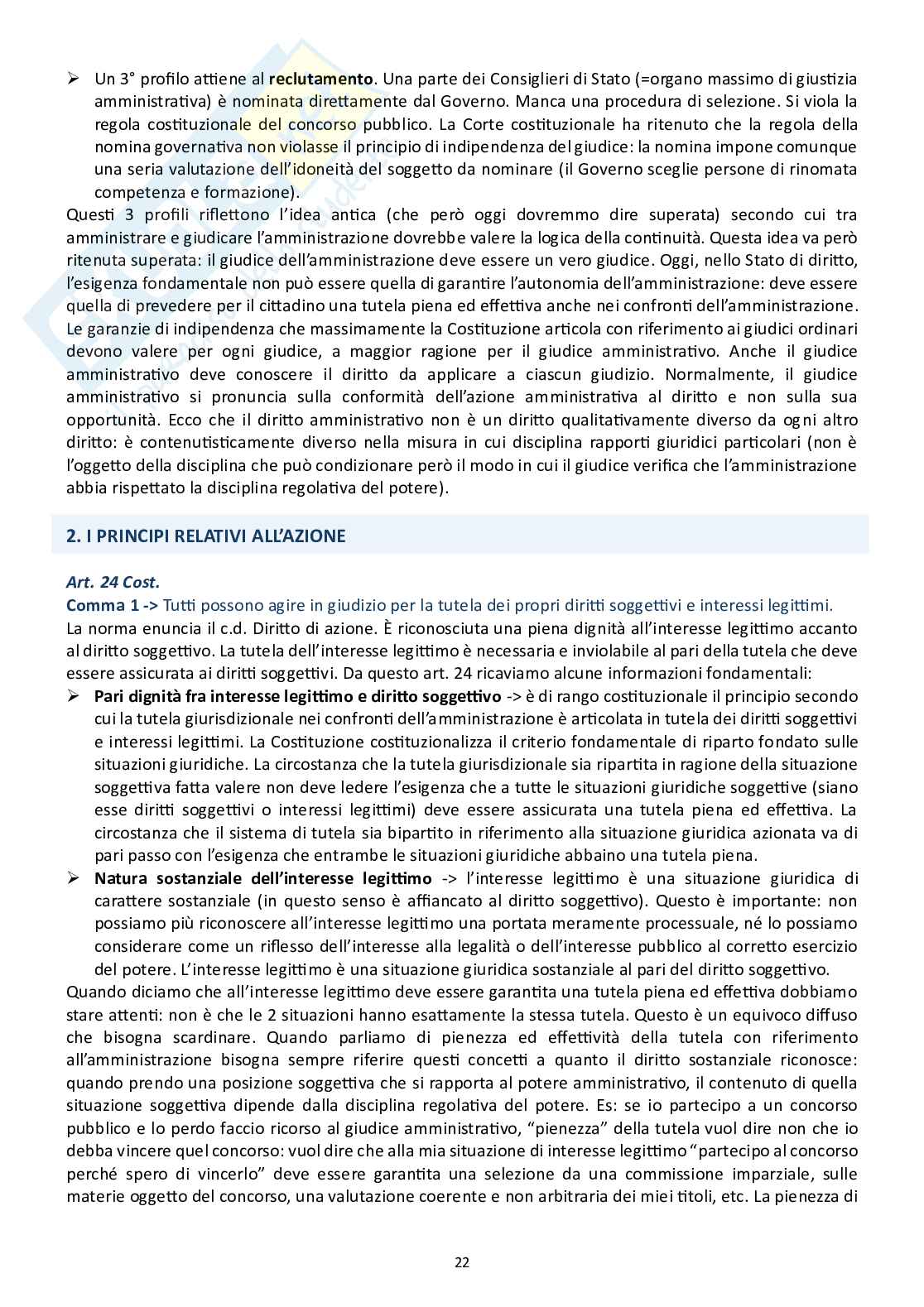 Diritto processuale amministrativo (Principi costituzionali)  Pag. 6