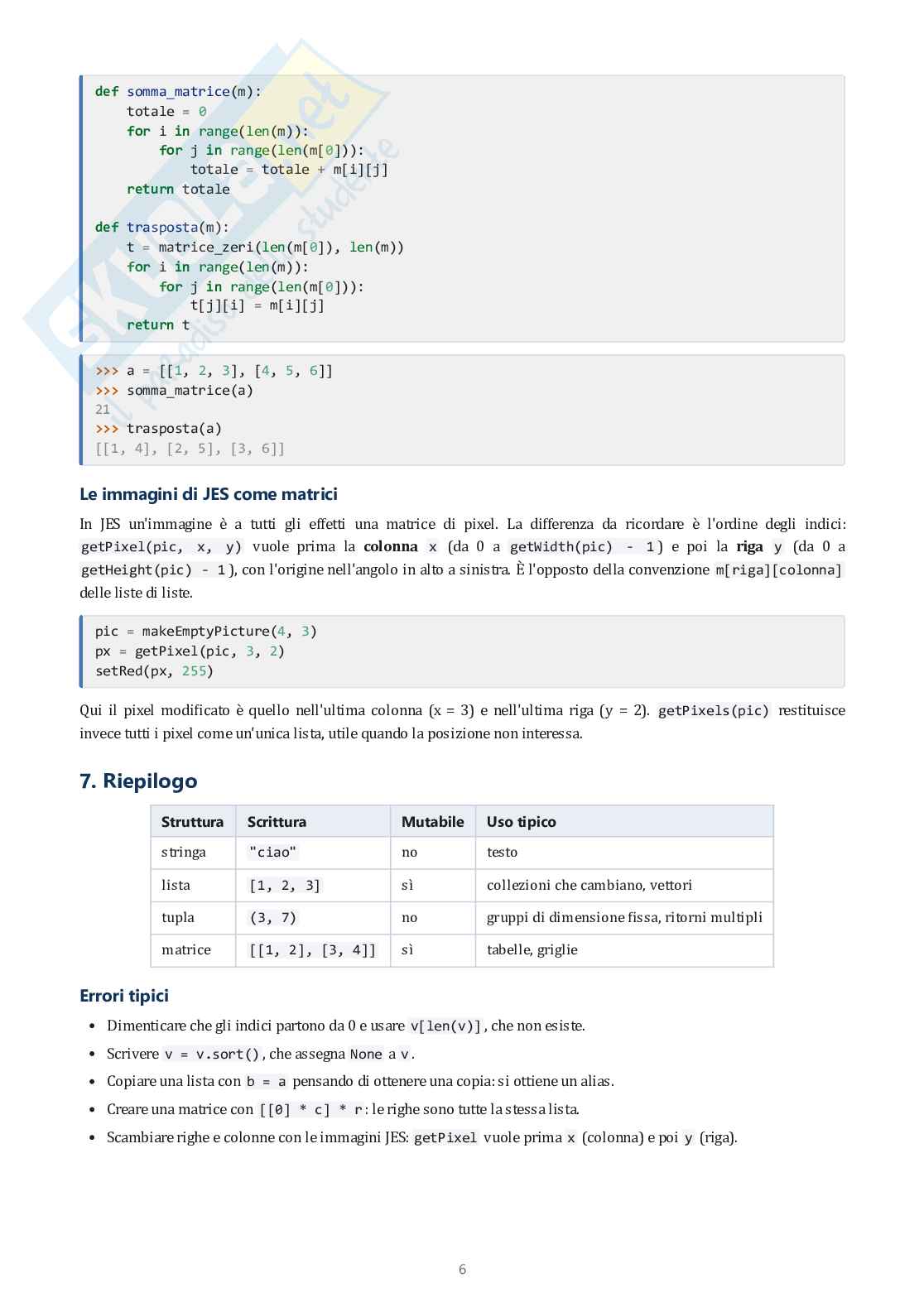 Strutture dati Pag. 6