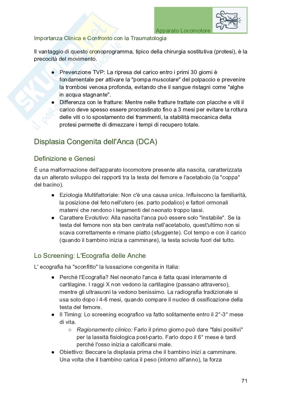 Apparato locomotore, traumatologia e ortopedia per Professioni sanitarie Pag. 71
