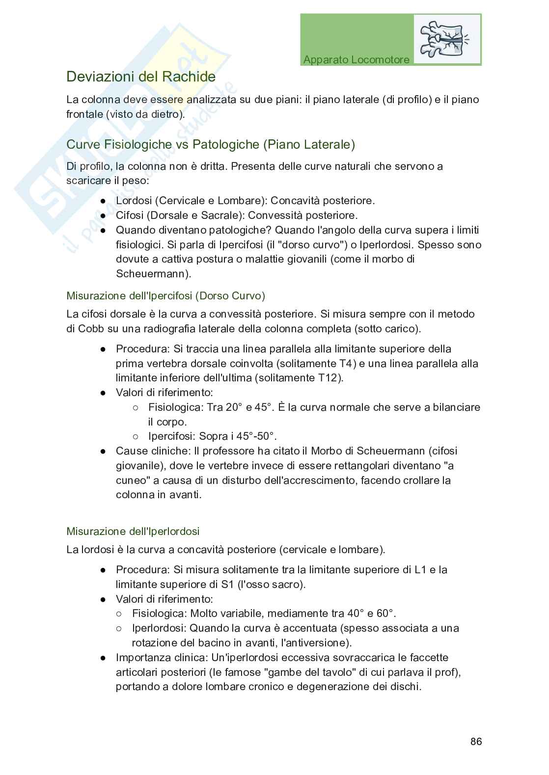 Apparato locomotore, traumatologia e ortopedia per Professioni sanitarie Pag. 86