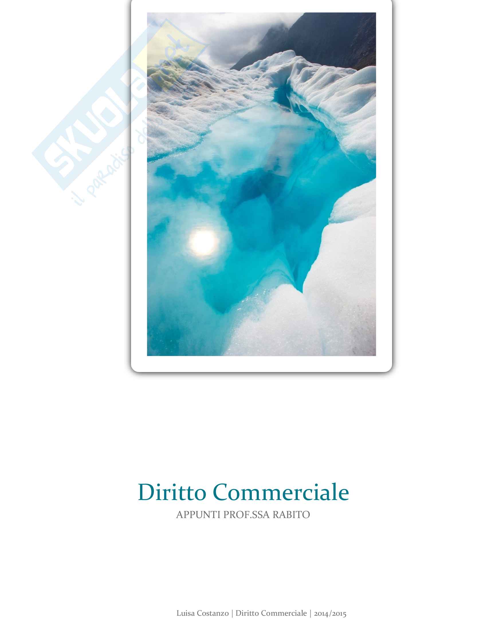 Diritto Commerciale A A 2014 2015 Pag. 1