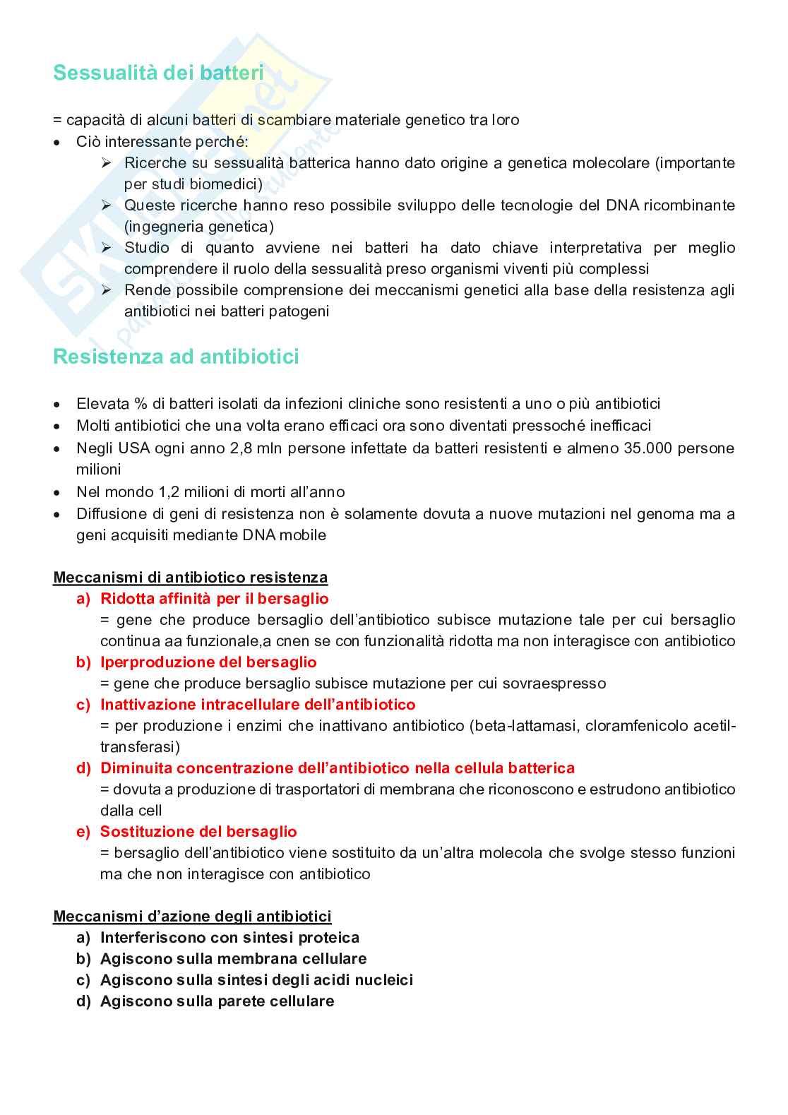 Appunti completi di Genetica e genomica  Pag. 6