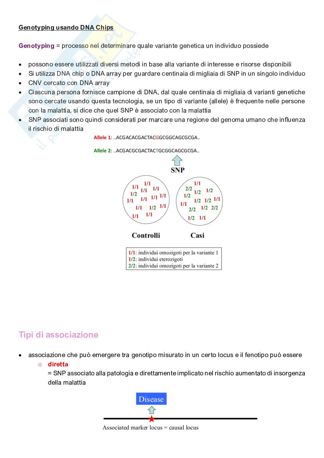 Appunti completi di Genetica e genomica  Pag. 86