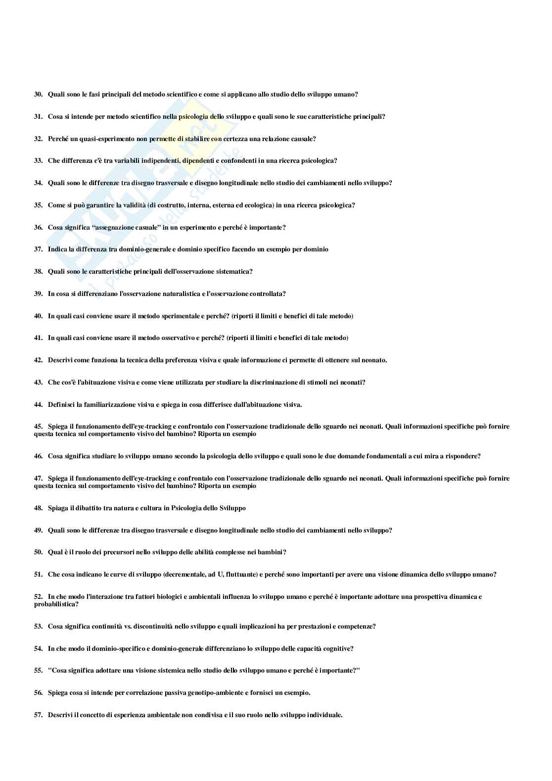 Paniere Psicologia dello sviluppo e psicologia dell'educazione - Risposte multiple - aggiornato (2026) Pag. 6