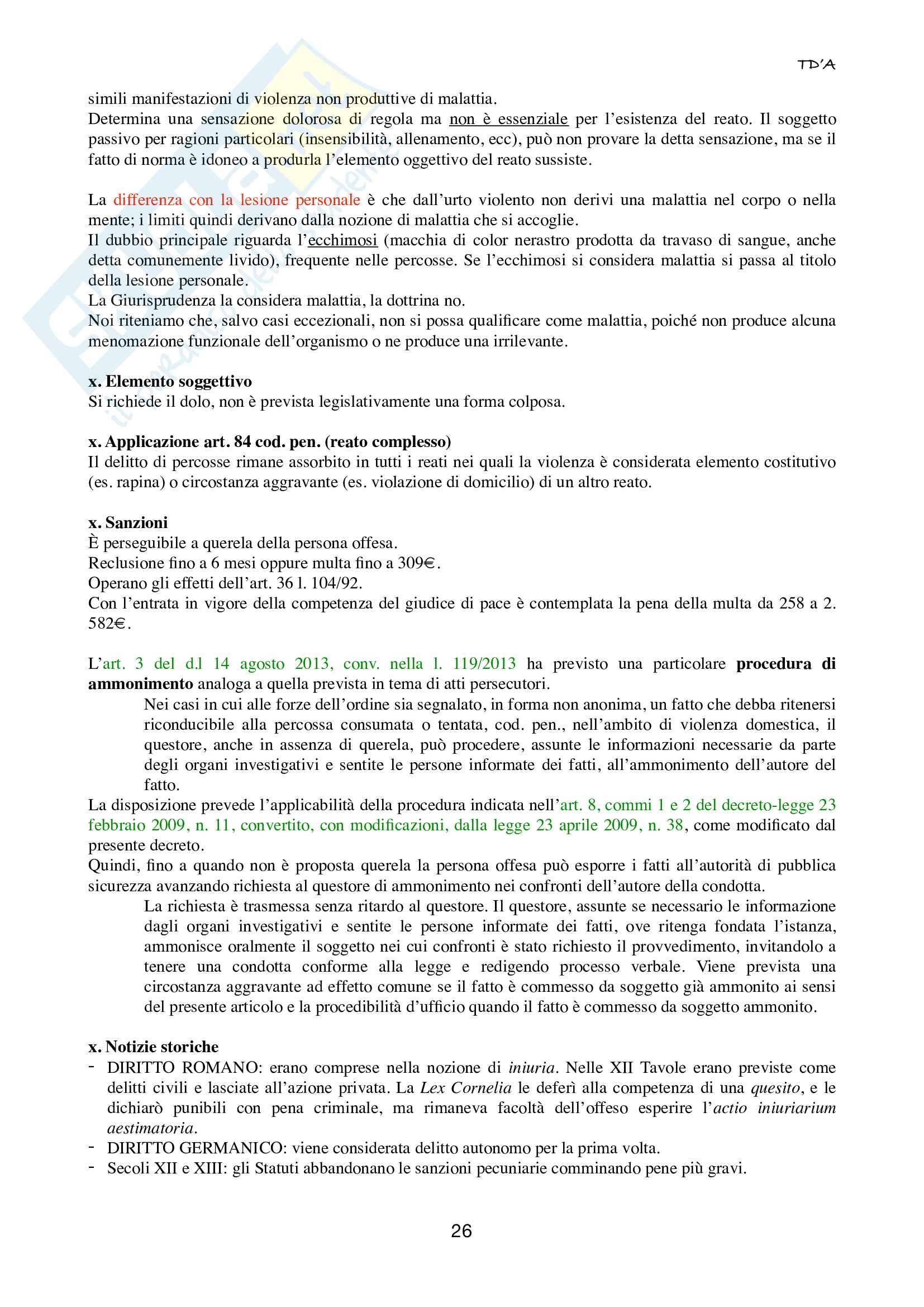 Riassunto esame Diritto Penale 2, Prof. Gullo - Severino, libro consigliato Diritto Penale Parte Speciale, Antolisei Pag. 26
