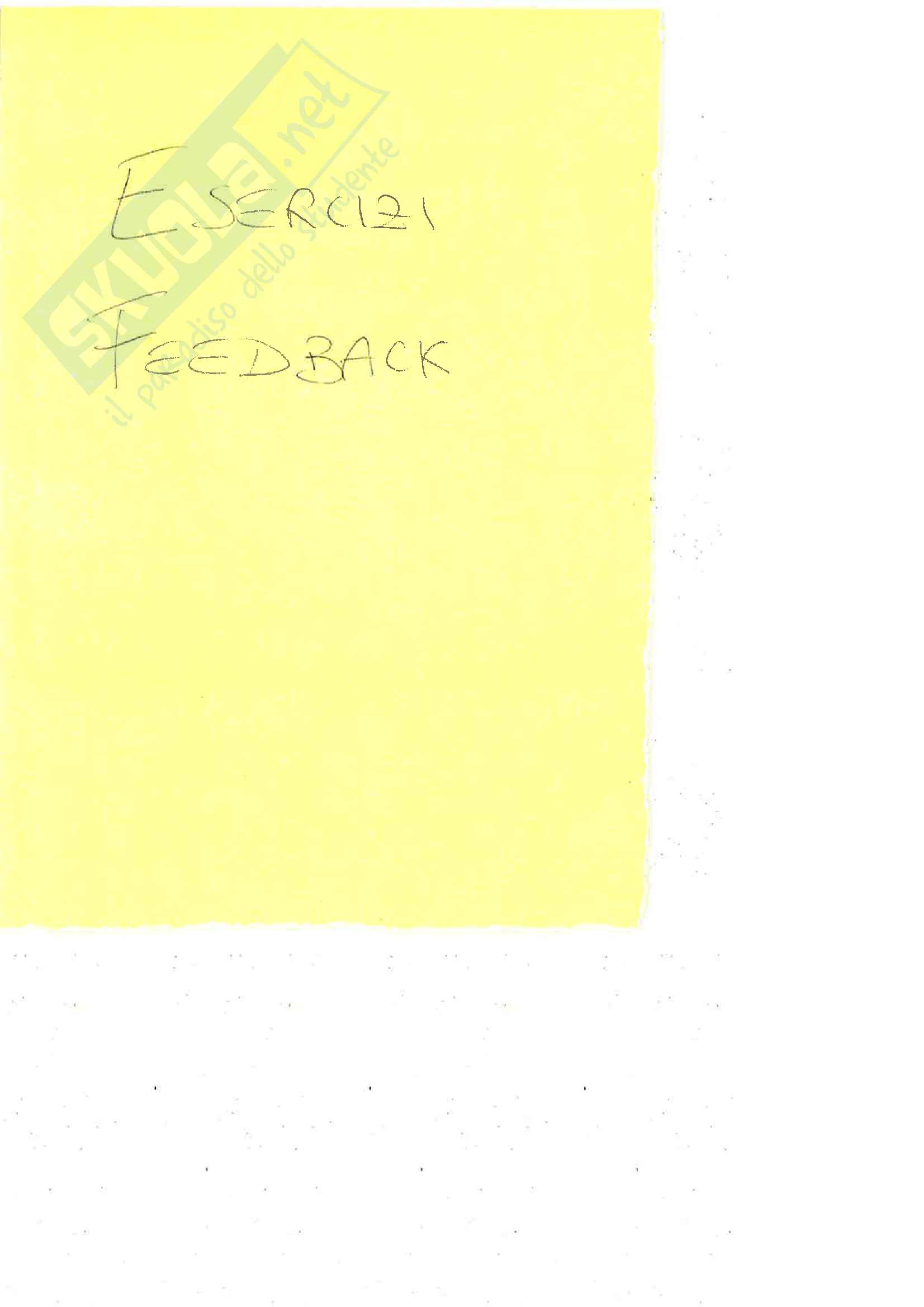 Fondamenti di Controlli - Esercizi Pag. 1