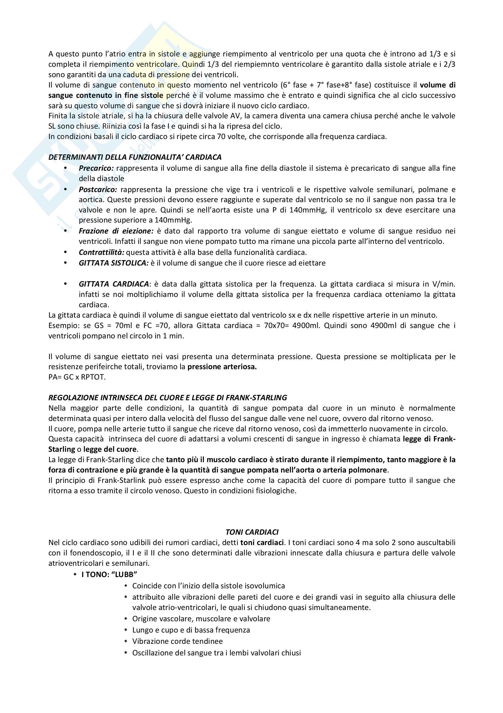 Fisiologia del cuore Pag. 6
