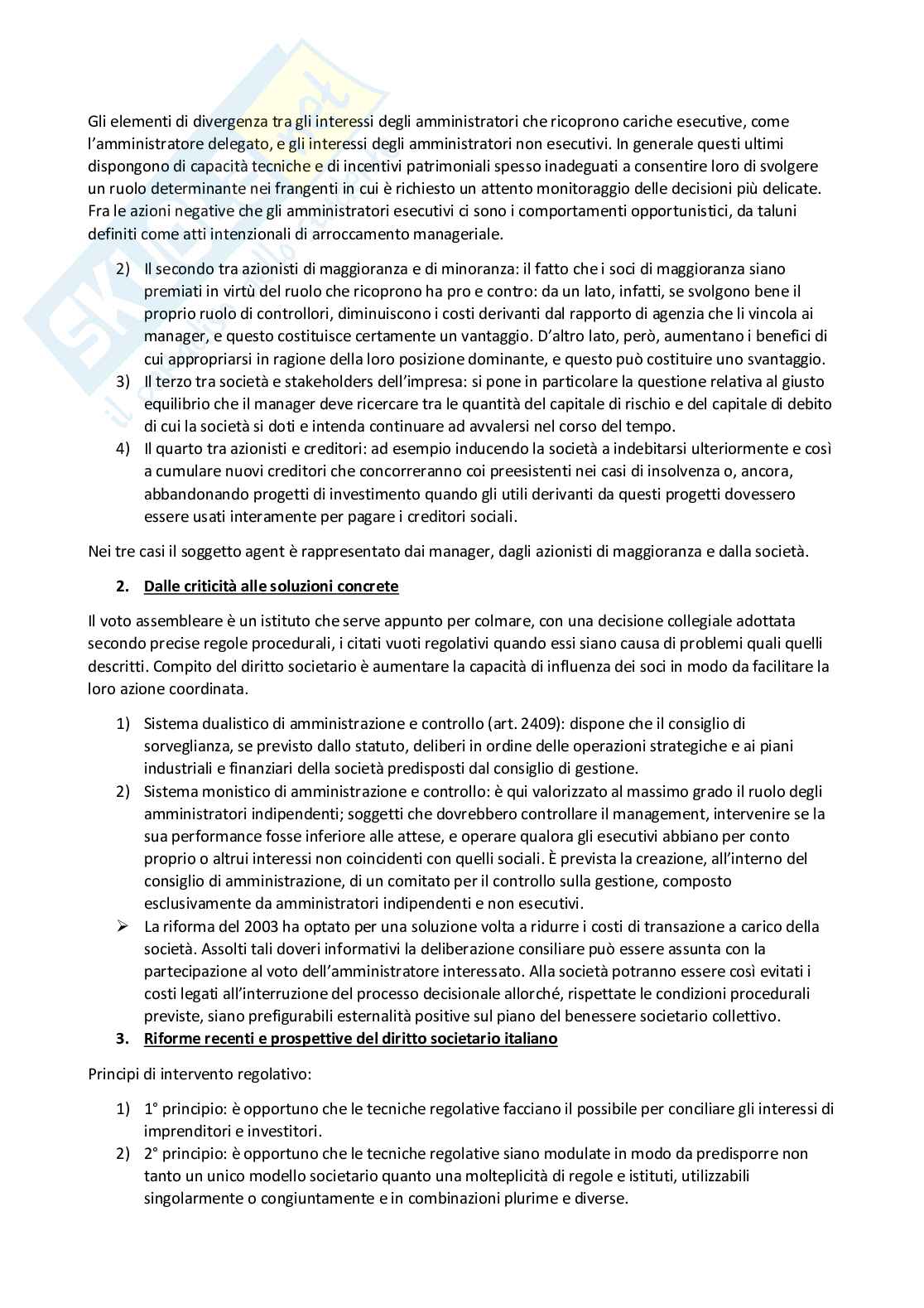 Riassunto esame Diritto commerciale, Prof. Righini Elisabetta, libro consigliato Diritto ed economia delle società, Vella, Bosi Pag. 6