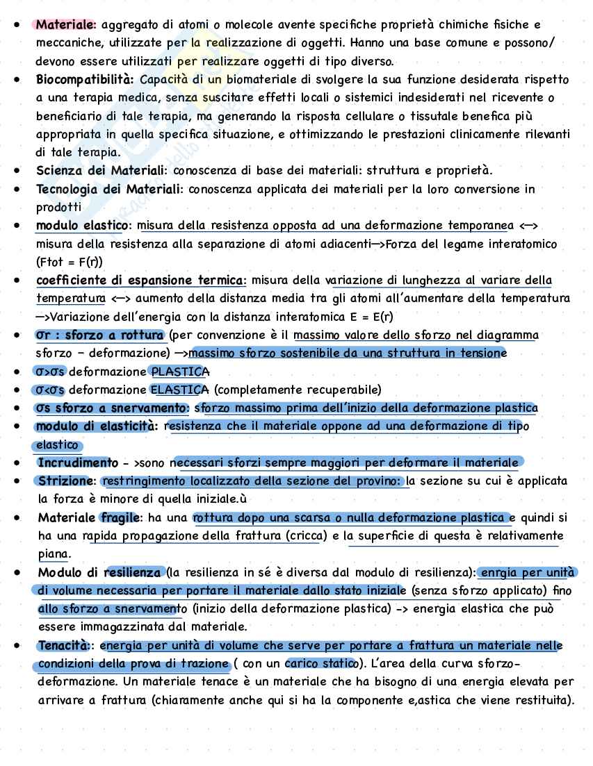 Schemi tecnologia dei materiali  Pag. 2