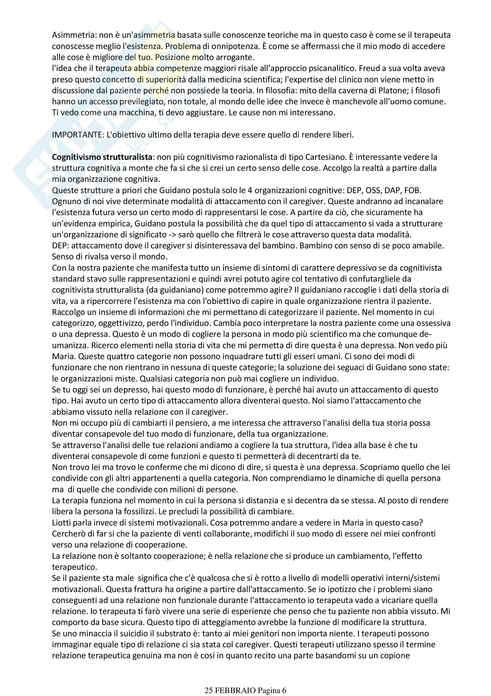 Appunti di Teorie e tecniche psicologiche Pag. 6