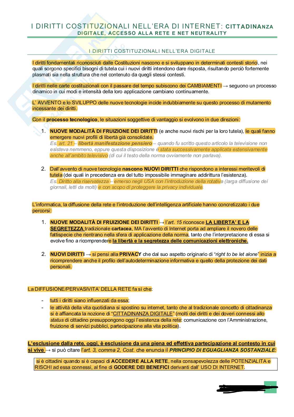 Sociologia del diritto ed elementi d’informatica giuridica Pag. 1