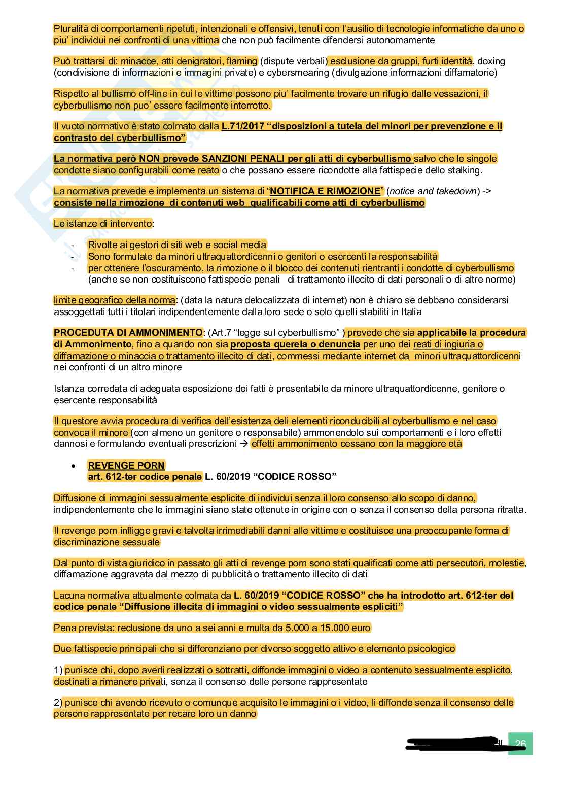 Sociologia del diritto ed elementi d’informatica giuridica Pag. 26